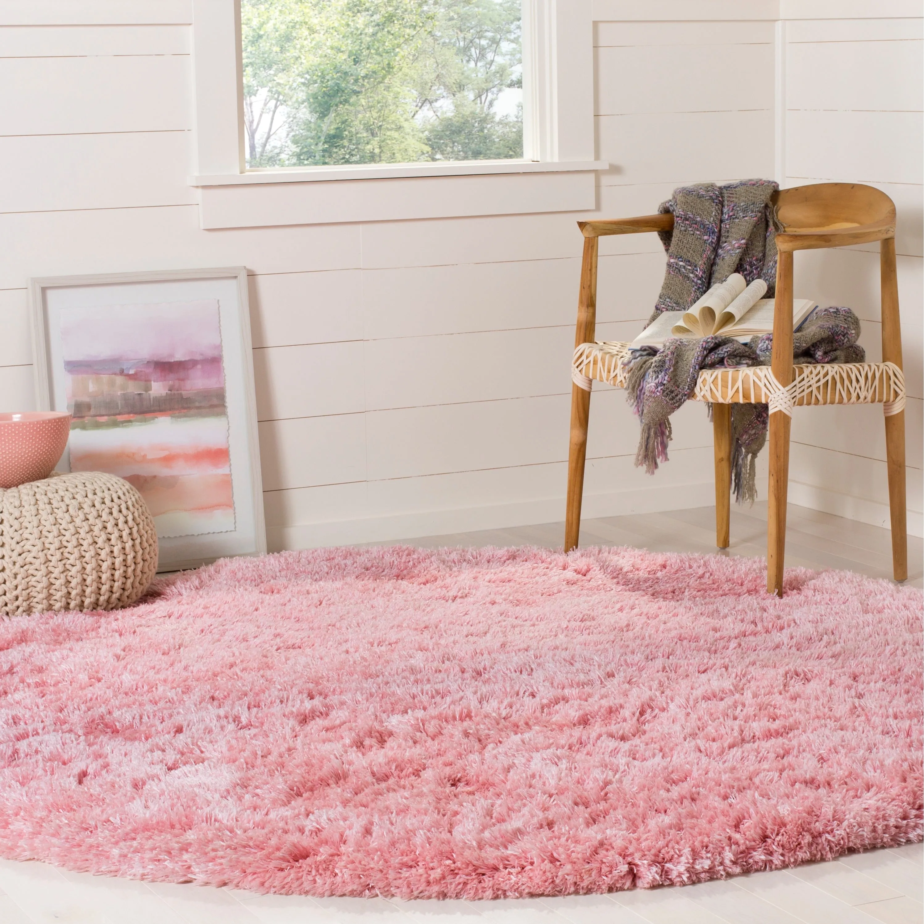 SAFAVIEH Polar Shag Alabama Glam Solid 3-inch Extra Thick