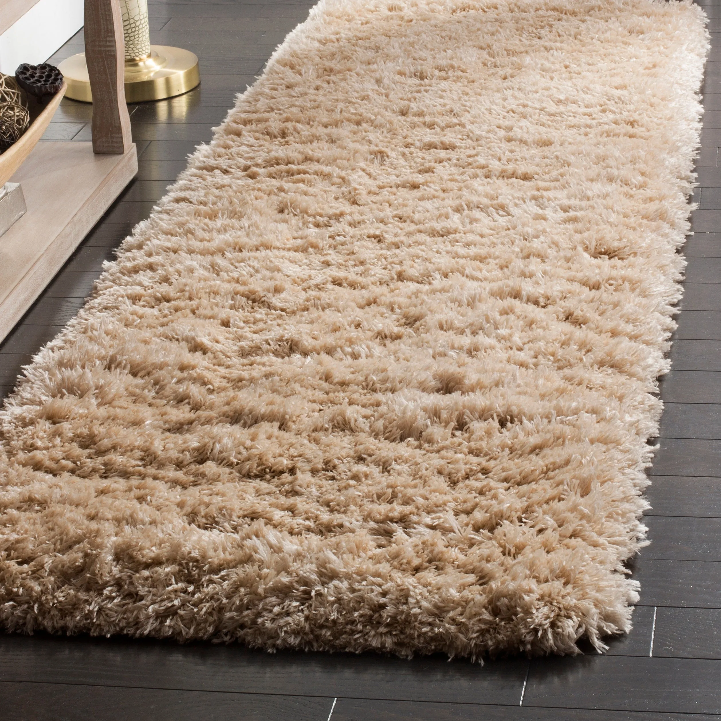 SAFAVIEH Polar Shag Alabama Glam Solid 3-inch Extra Thick