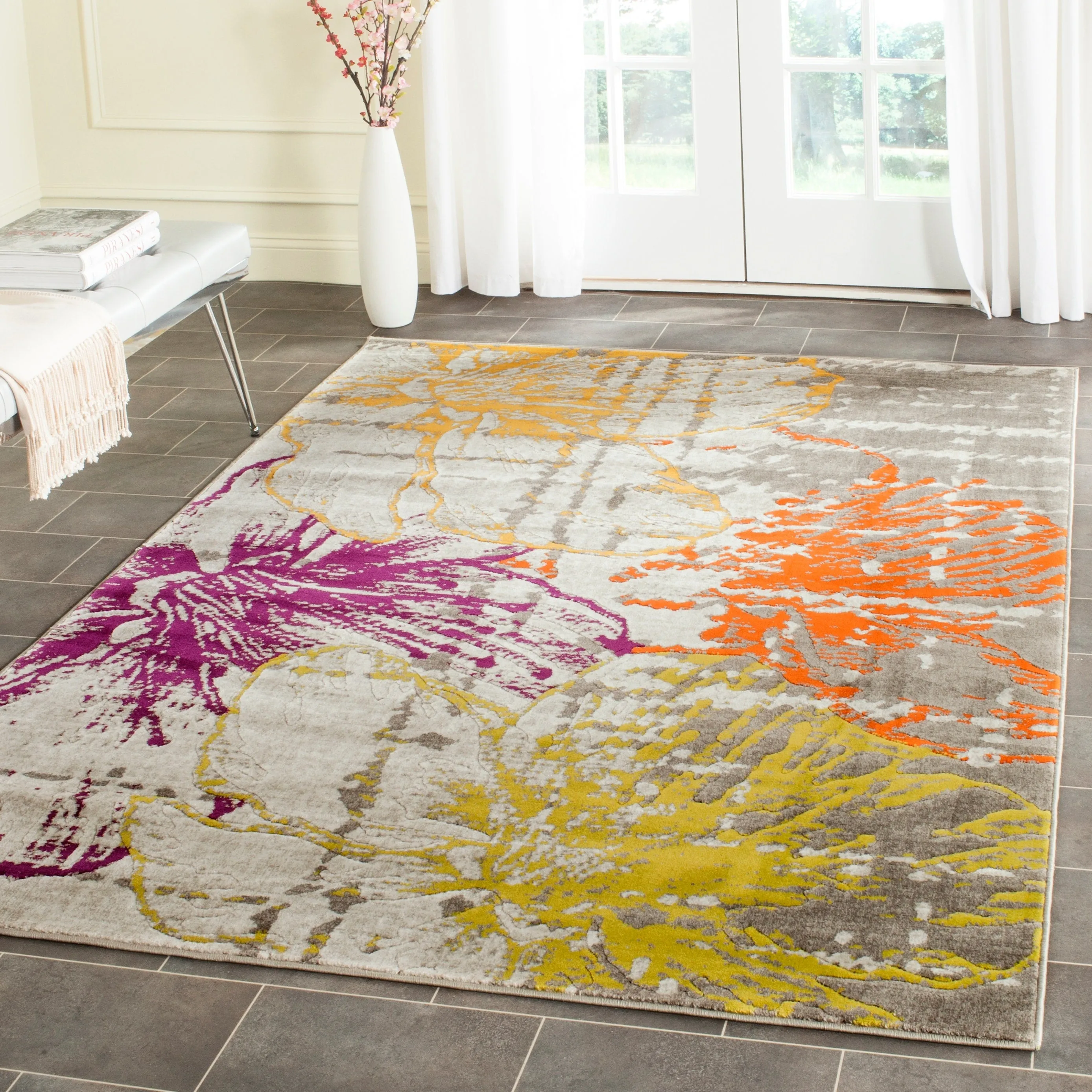 SAFAVIEH Porcello Jo Abstract Floral Area Rug