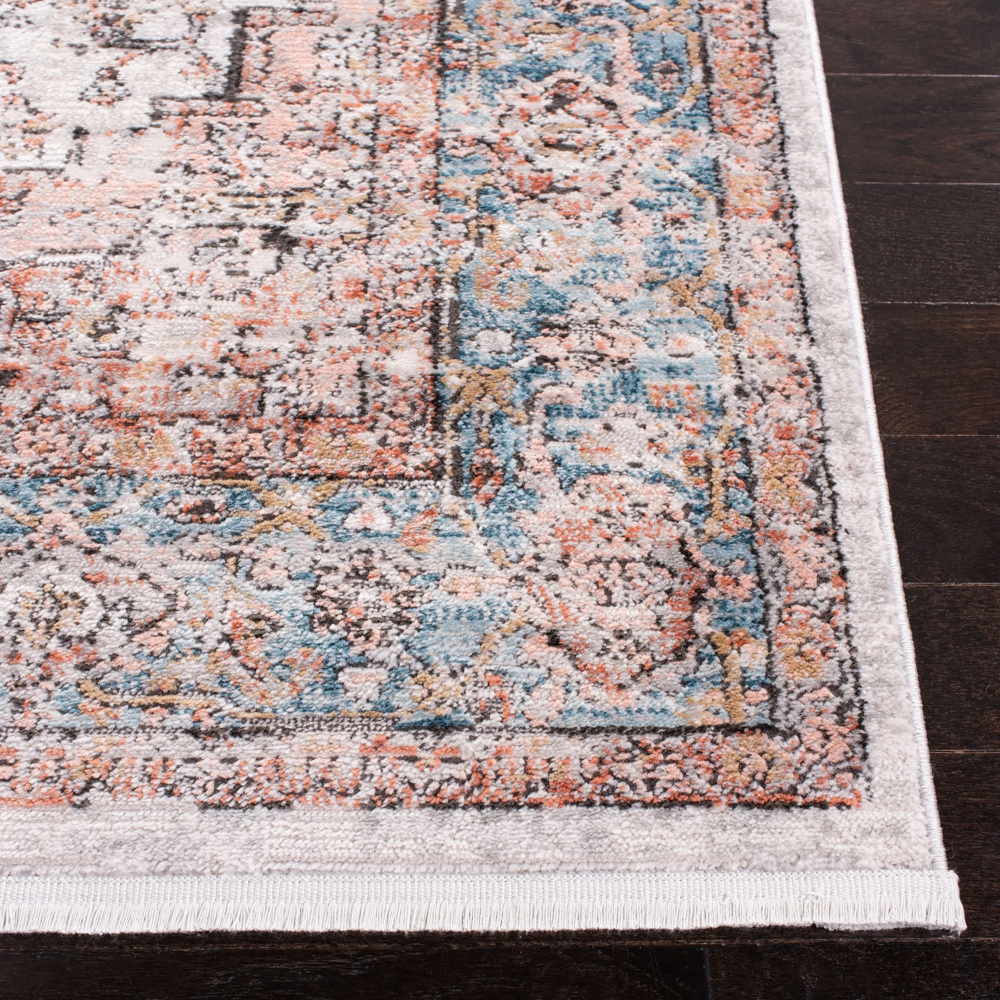 SAFAVIEH Shivan Karima Contemporary Rug - Grey/Blue - 2' 6 x 8'