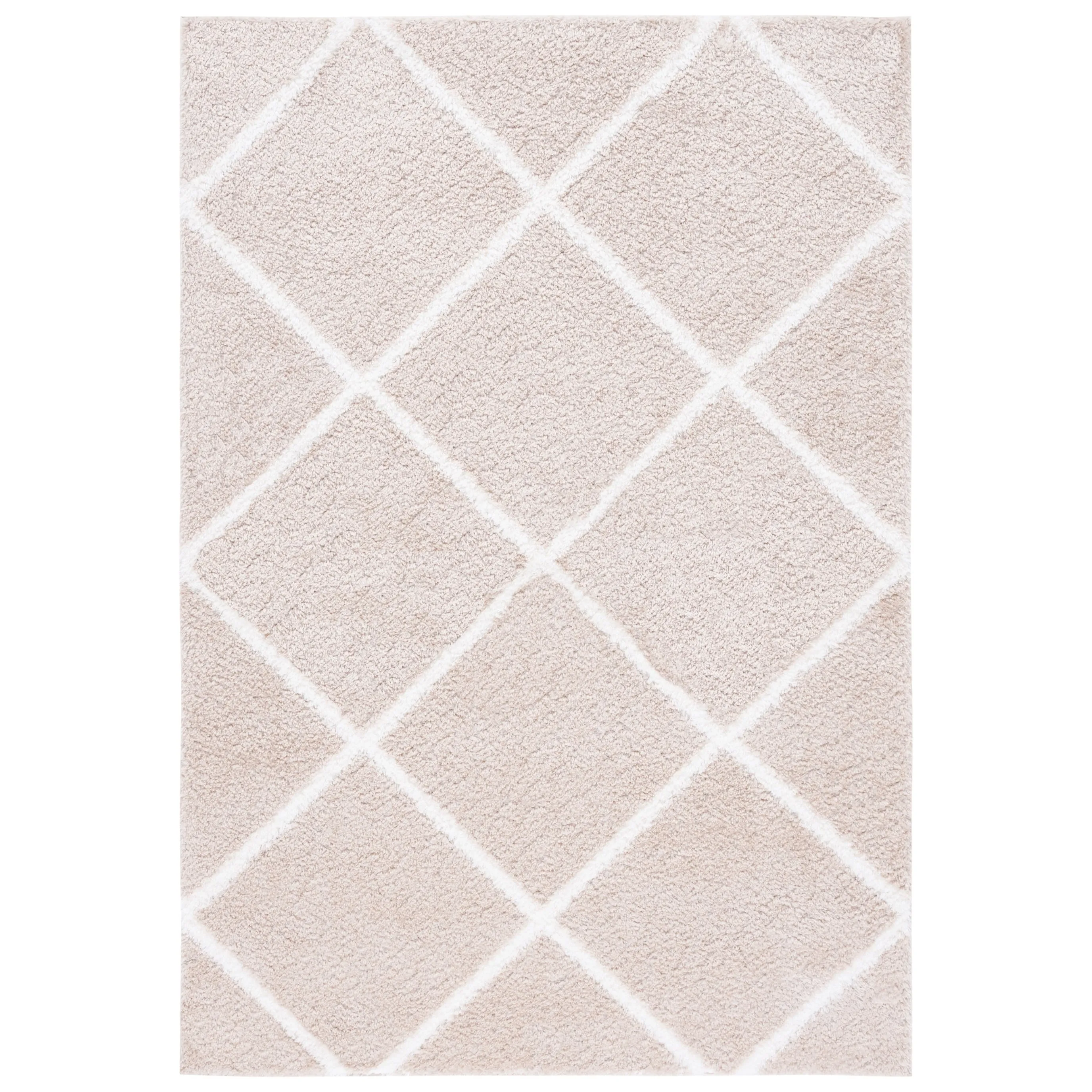 SAFAVIEH Tahoe Shag Emilia Trellis 1.2-inch Thick Rug