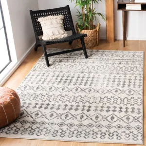 SAFAVIEH Tulum Astra Boho Moroccan Distressed Rug - Ivory/Grey - 4' x 6'