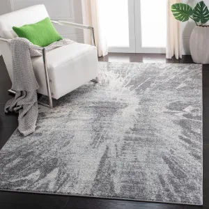 SAFAVIEH Tulum Avdotja Modern Abstract Burst Rug - Ivory/Grey - 4' x 6'
