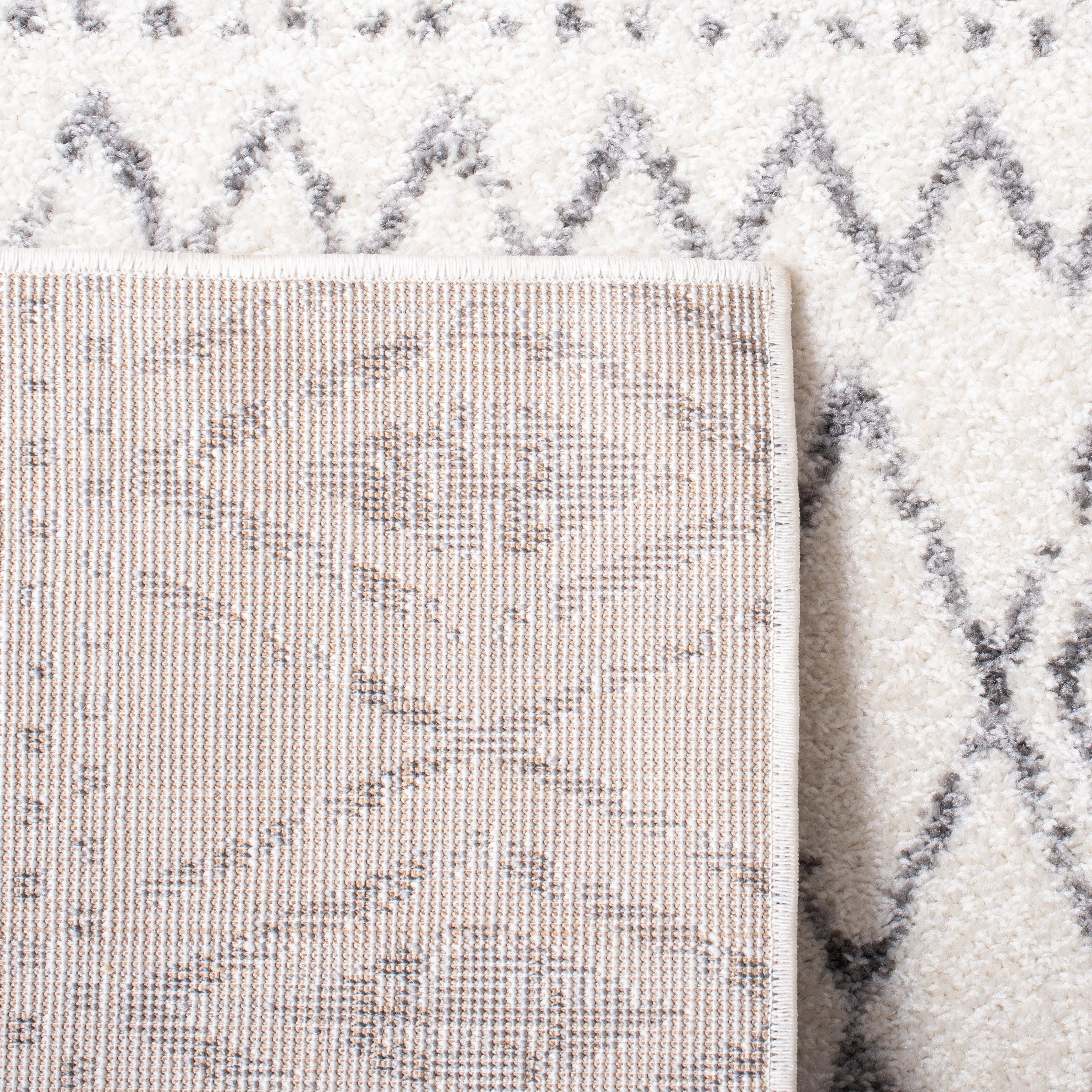 SAFAVIEH Tulum Efka Moroccan Boho Rug - Ivory/Grey - 8' x 10'