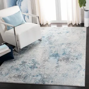 SAFAVIEH Tulum Ilze Modern Abstract Rug - Ivory/Blue - 8' x 10'
