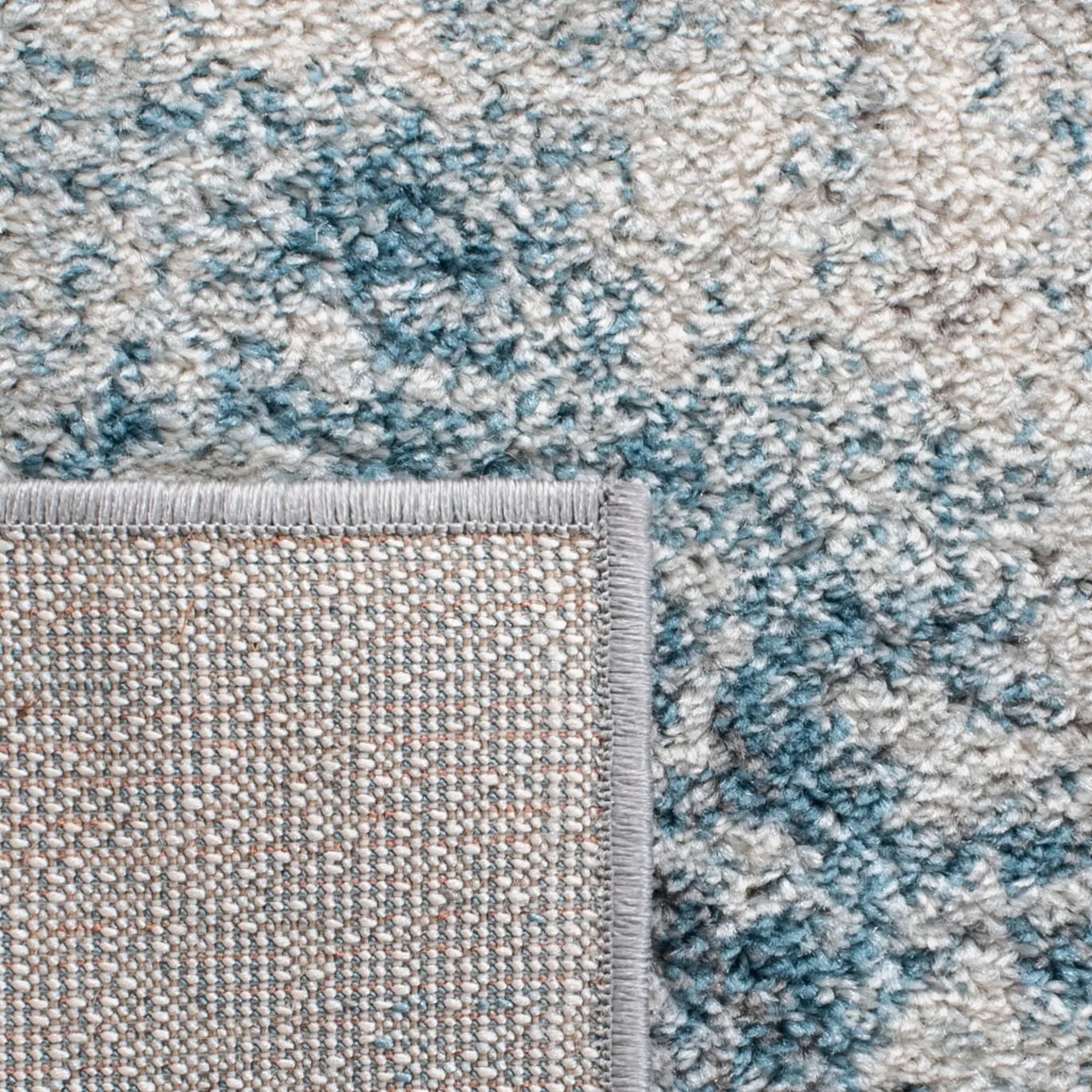 SAFAVIEH Tulum Ilze Modern Abstract Rug - Ivory/Blue - 8' x 10'