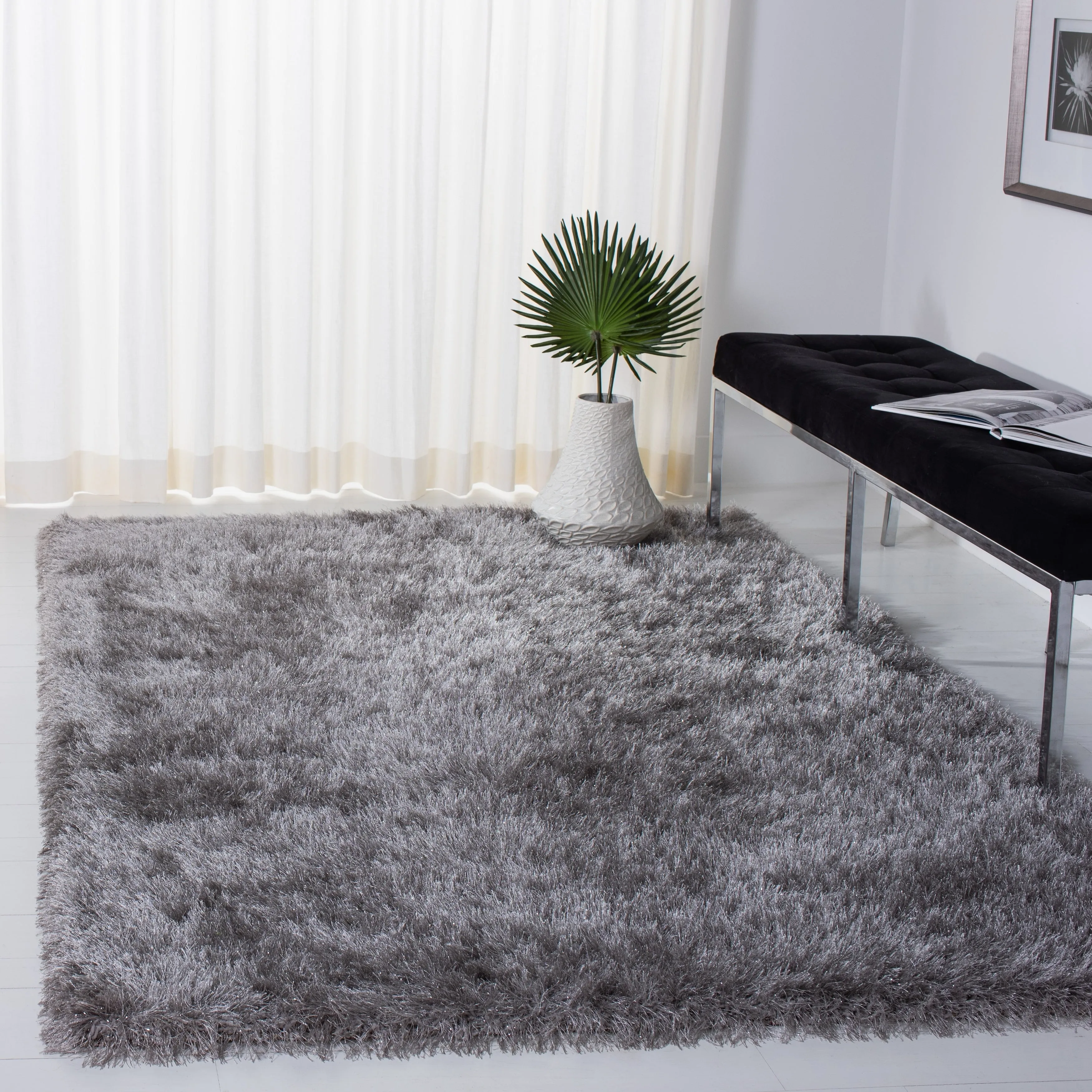 SAFAVIEH Vegas Shag Abelia 3-inch Extra Thick Polyester Rug