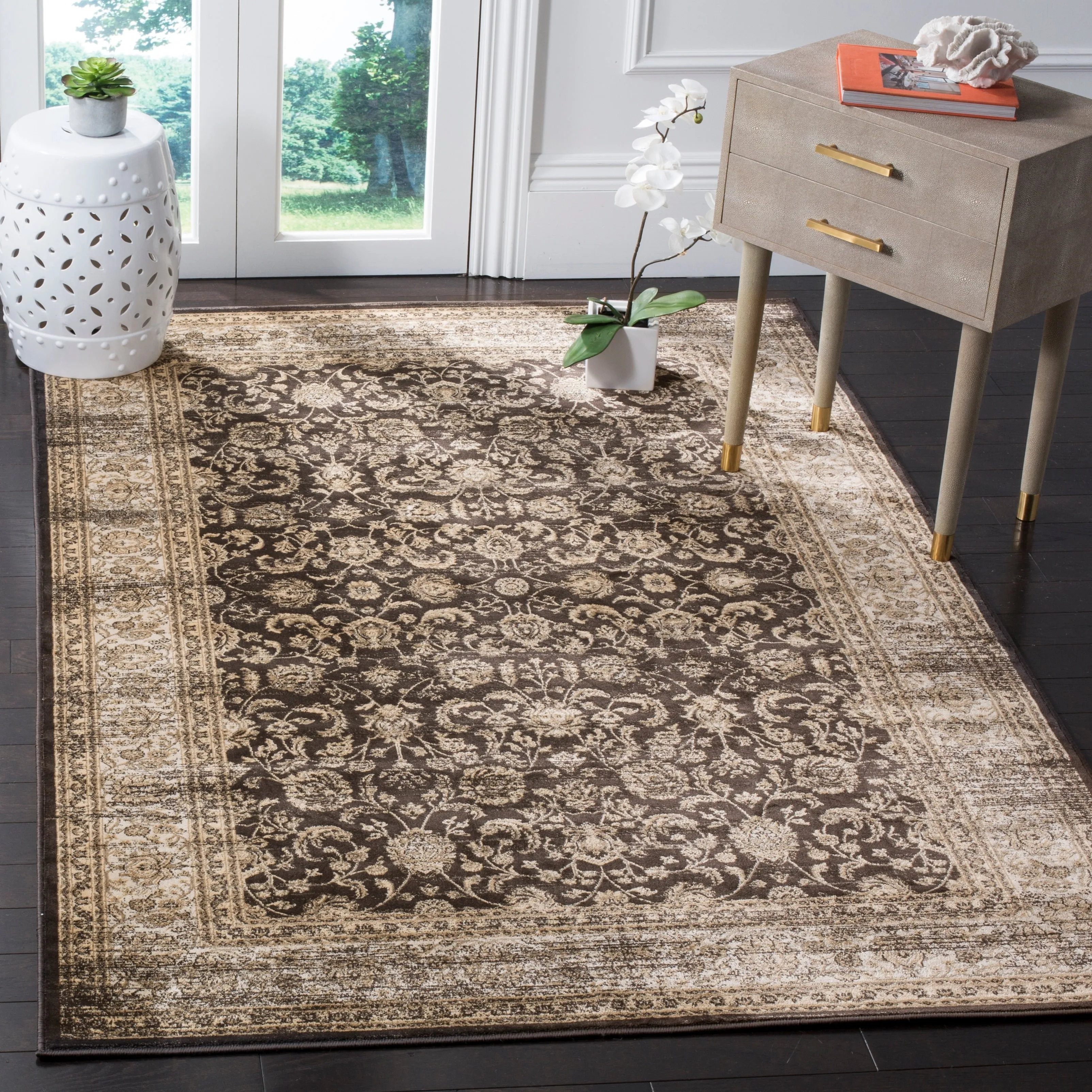 SAFAVIEH Vintage Distressed Boho Blanch Oriental Rug
