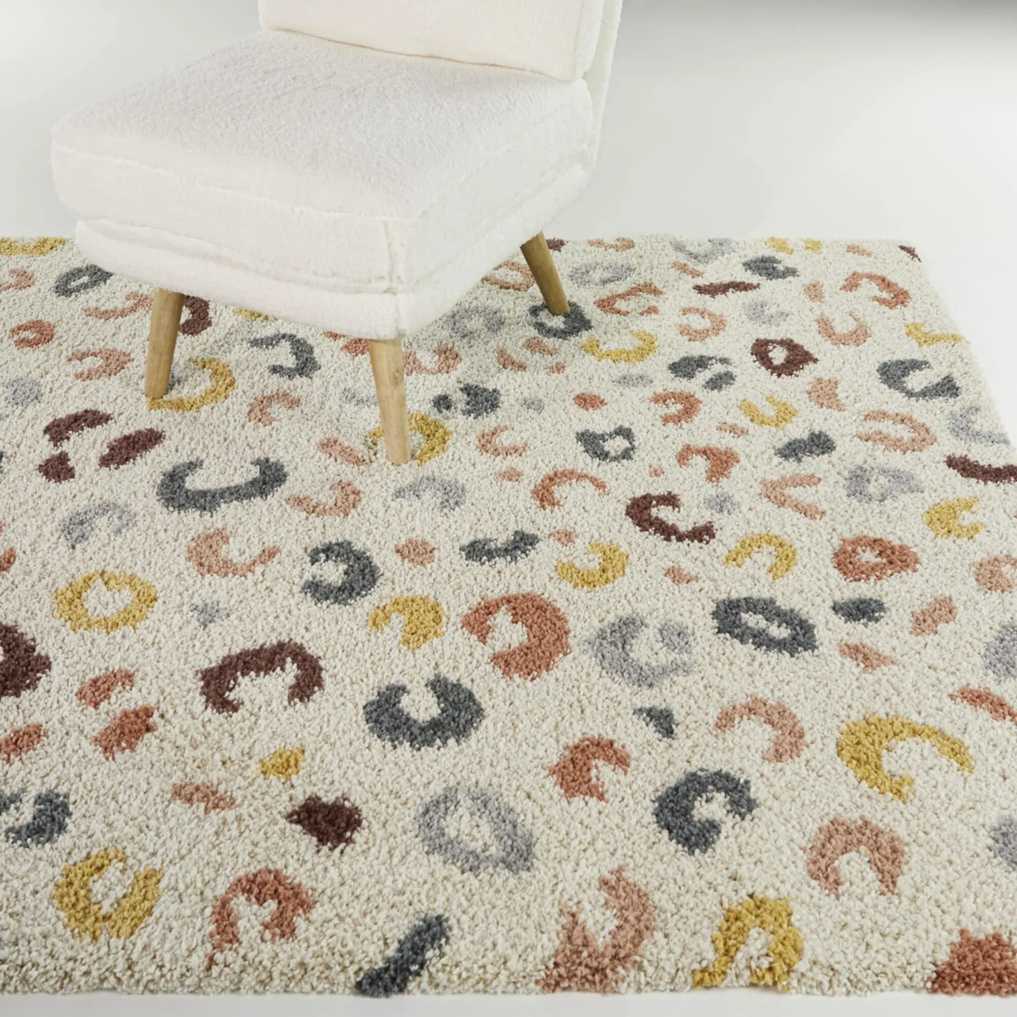 Savannah Animal Print ShagArea Rug