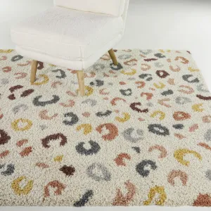 Savannah Animal Print ShagArea Rug