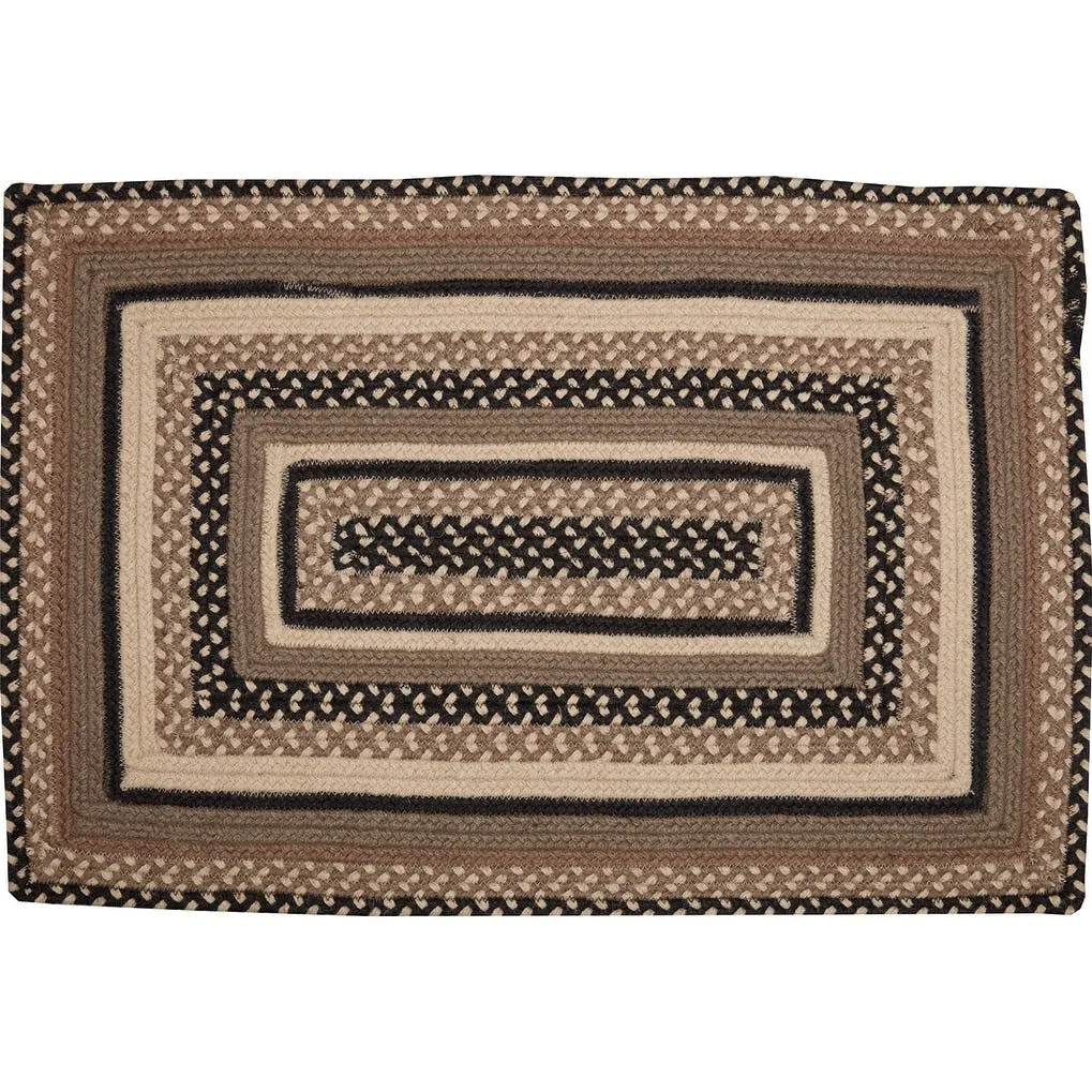 Sawyer Mill Charcoal Jute Rug Rect w/ Pad 20x30