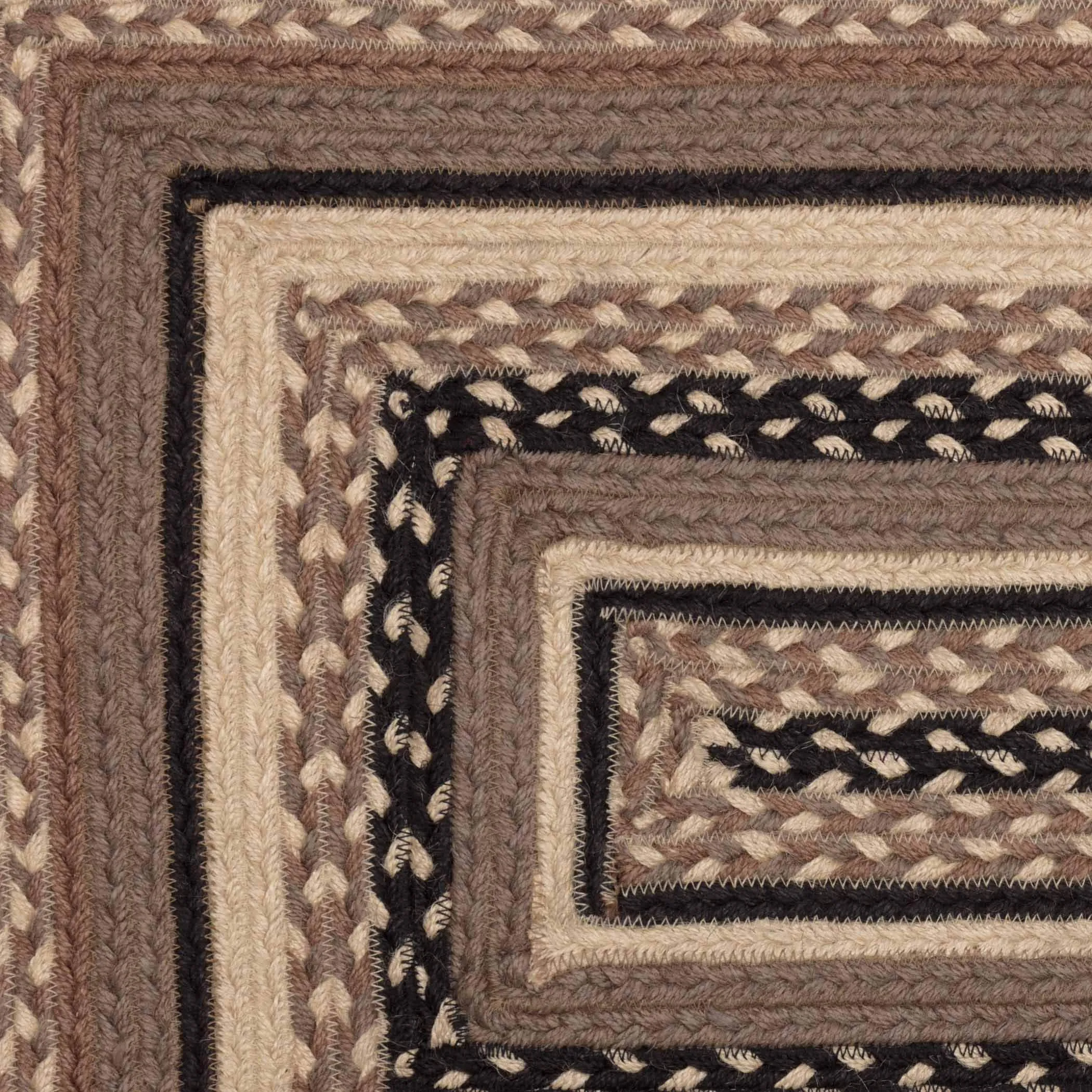 Sawyer Mill Charcoal Jute Rug Rect w/ Pad 20x30
