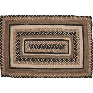 Sawyer Mill Charcoal Jute Rug Rect w/ Pad 20x30