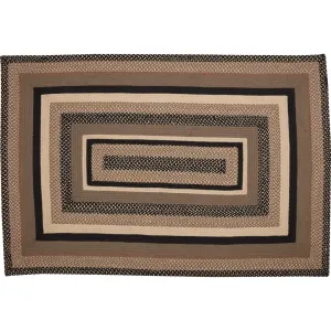 Sawyer Mill Charcoal Jute Rug Rect w/ Pad 48x72