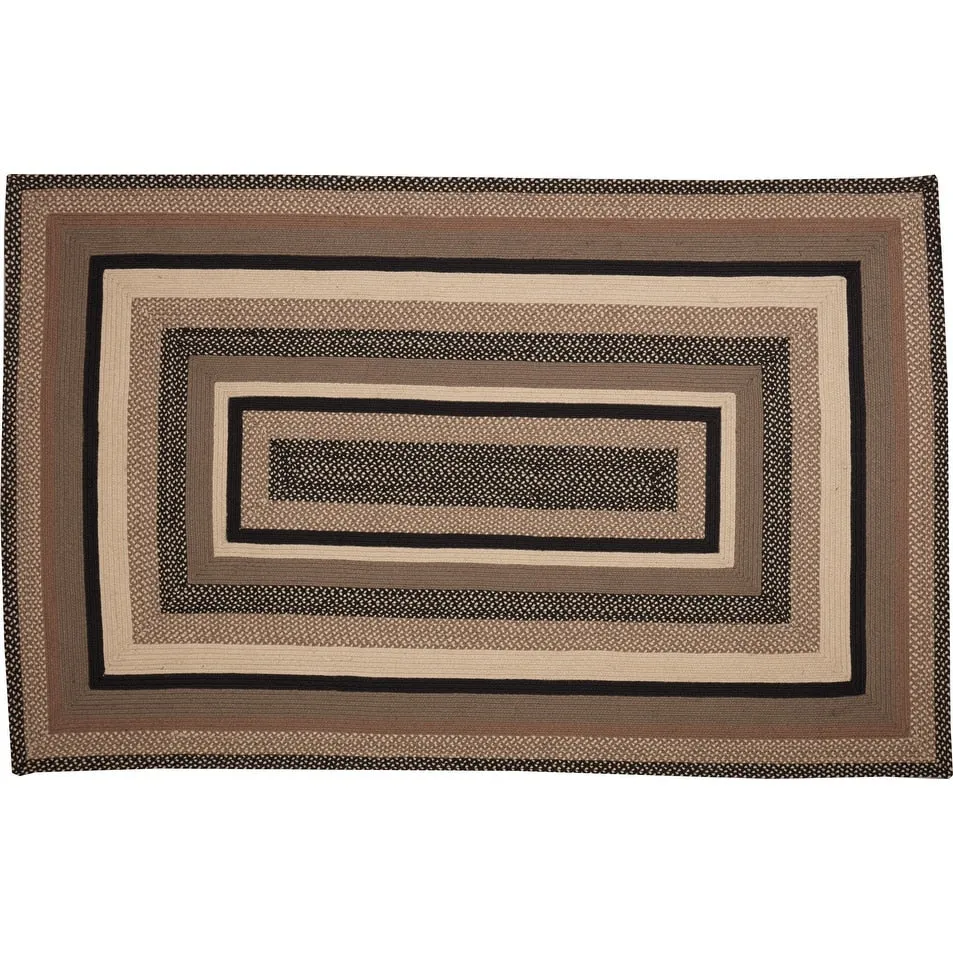 Sawyer Mill Charcoal Jute Rug Rect w/ Pad 60x96