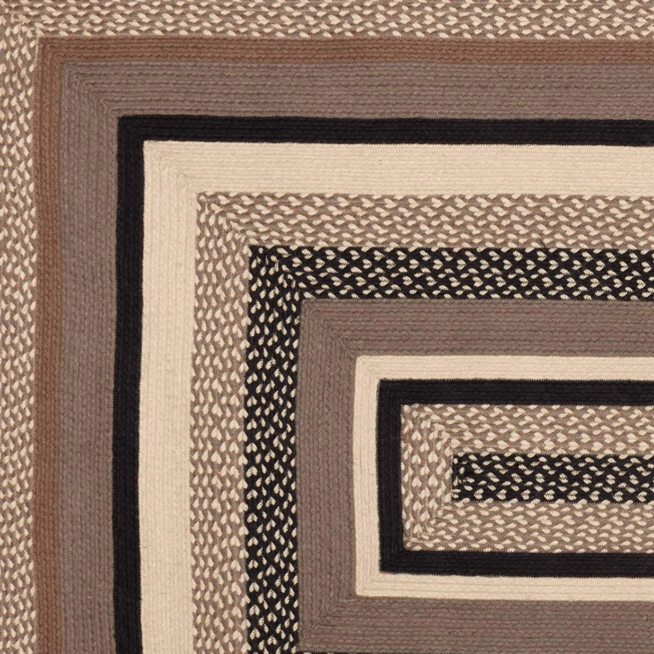 Sawyer Mill Charcoal Jute Rug Rect w/ Pad 60x96