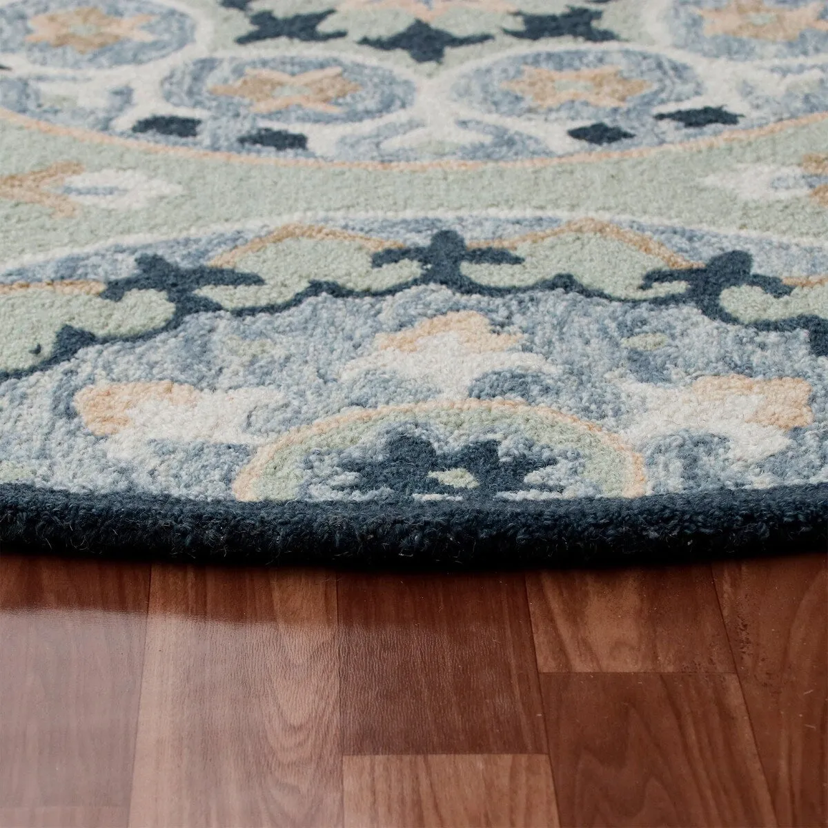 Sevita Suzani Round Area Rug