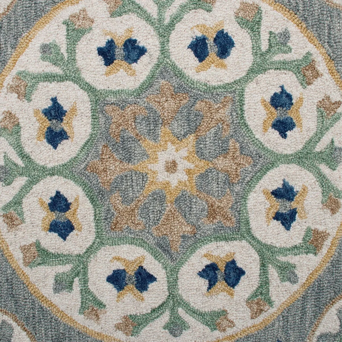Sevita Suzani Round Area Rug