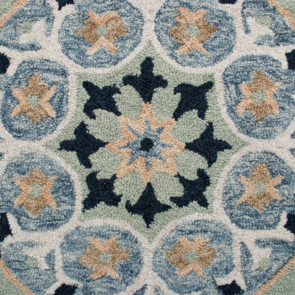 Sevita Suzani Round Area Rug