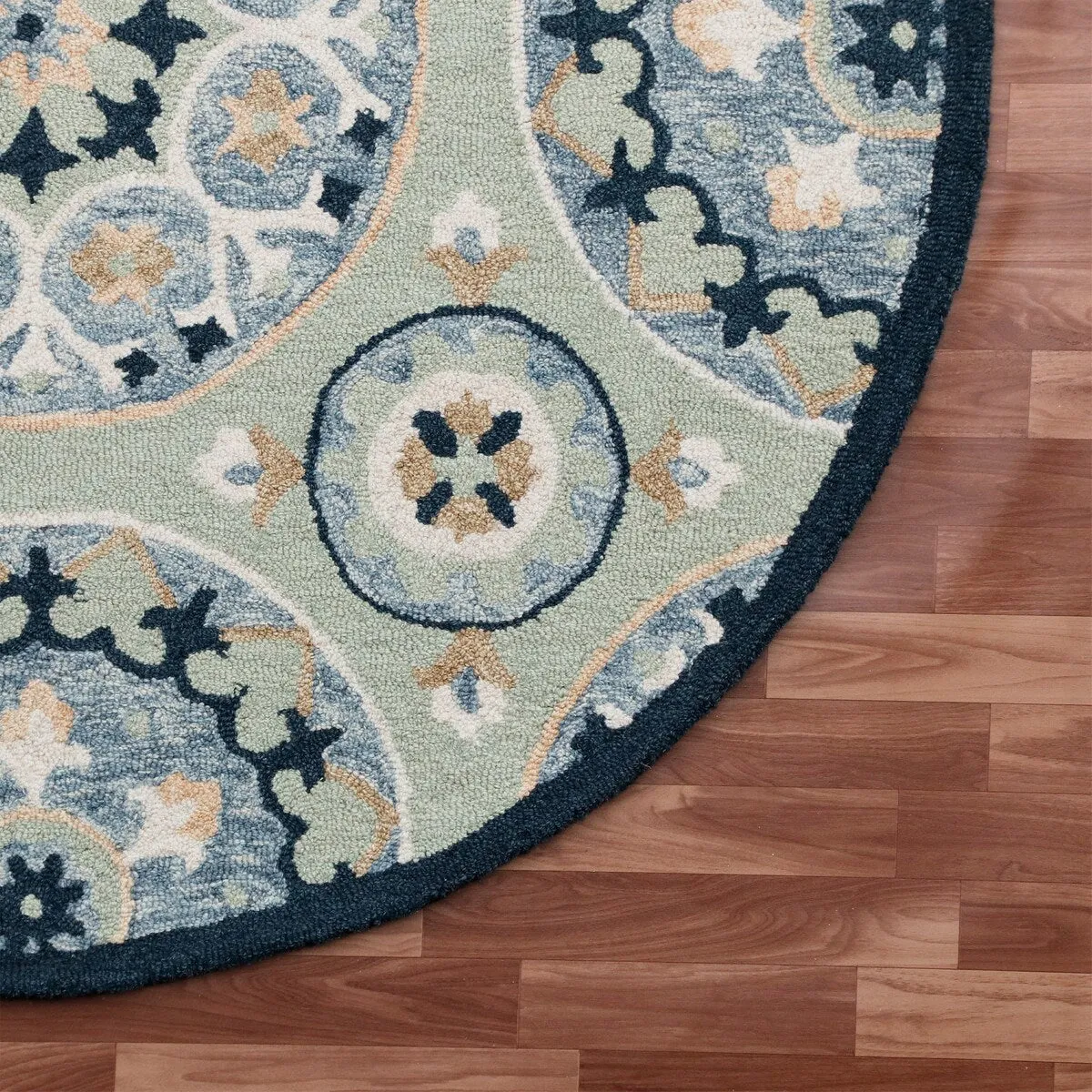 Sevita Suzani Round Area Rug