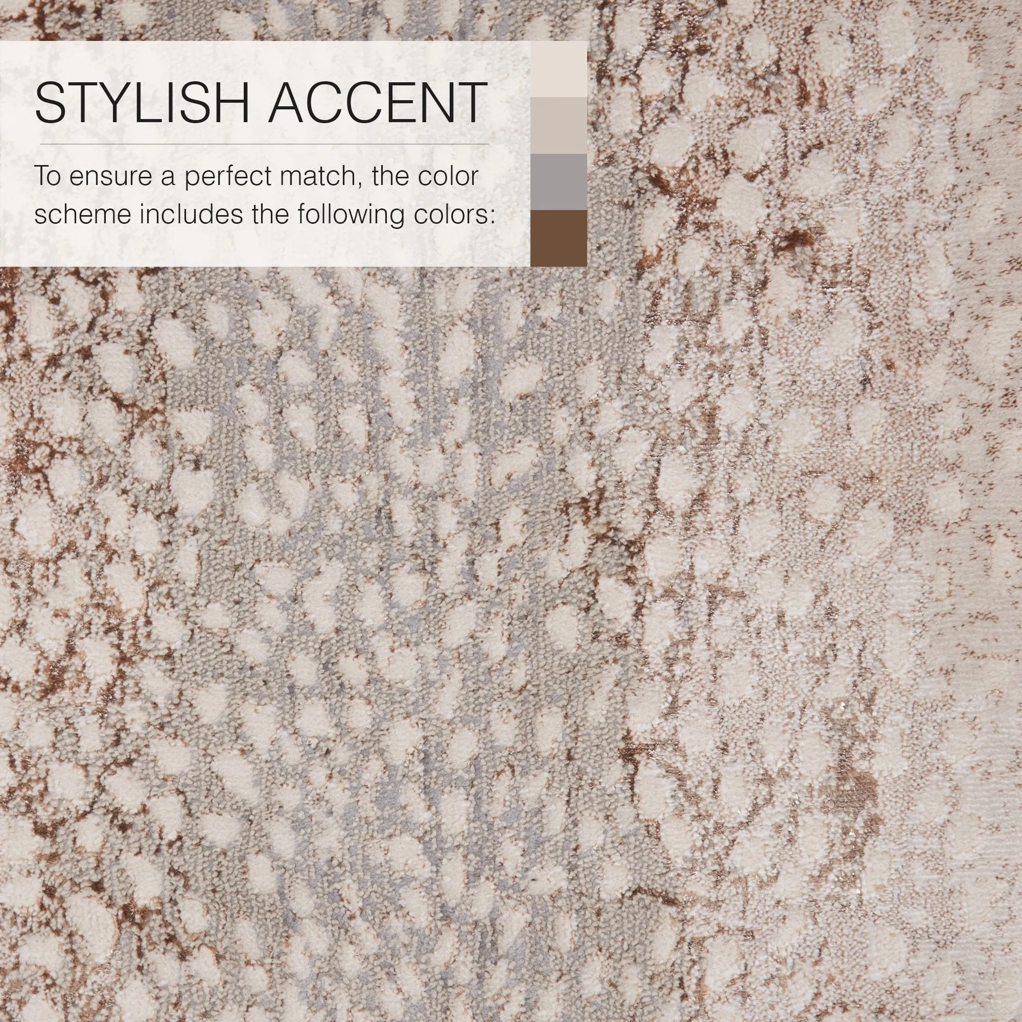 Silver Orchid Axis Animal Print Spotted Area Rug