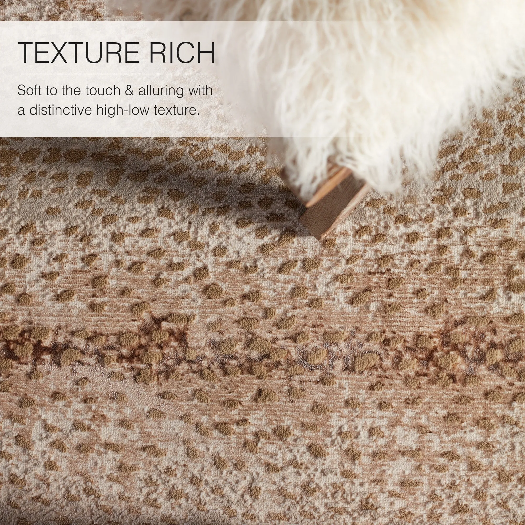 Silver Orchid Axis Animal Print Spotted Area Rug