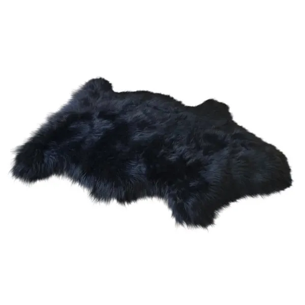 Silver Orchid Nansen Luxurious Faux Sheepskin Pelt Shag Rug