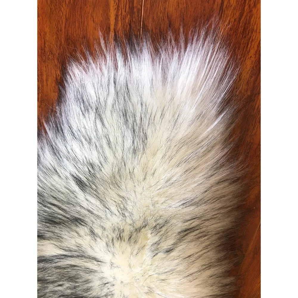 Silver Orchid Nansen Luxurious Faux Sheepskin Pelt Shag Rug