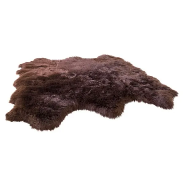 Silver Orchid Nansen Luxurious Faux Sheepskin Pelt Shag Rug