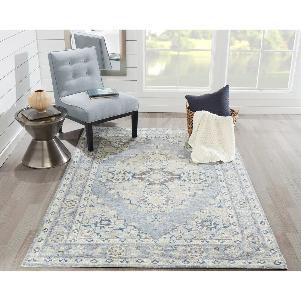 Skyline Decor Blue Anatolia Rugs in Rectangle Shape - Big