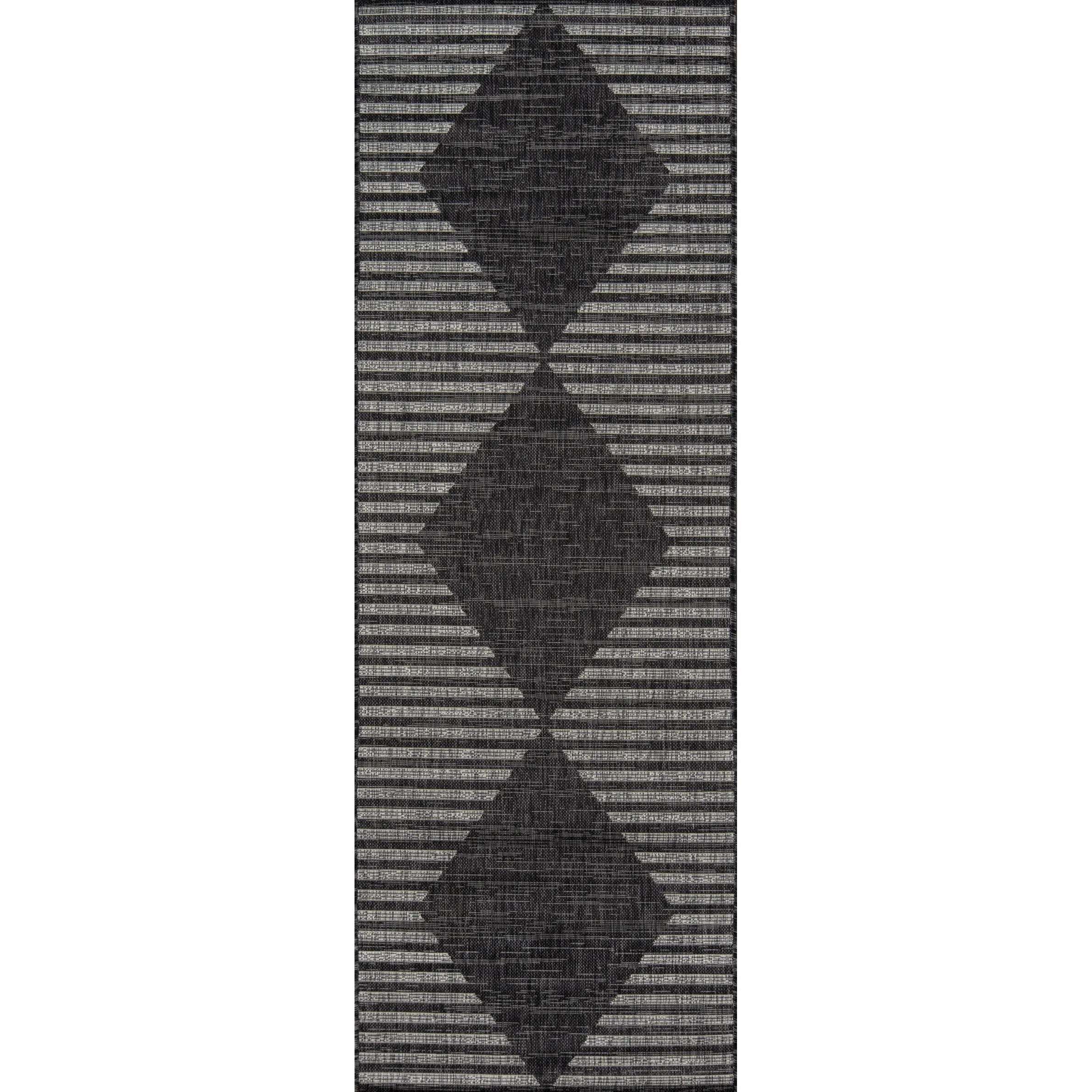 Skyline Decor Charcoal Villa Rugs in Rectangle Shape - Big