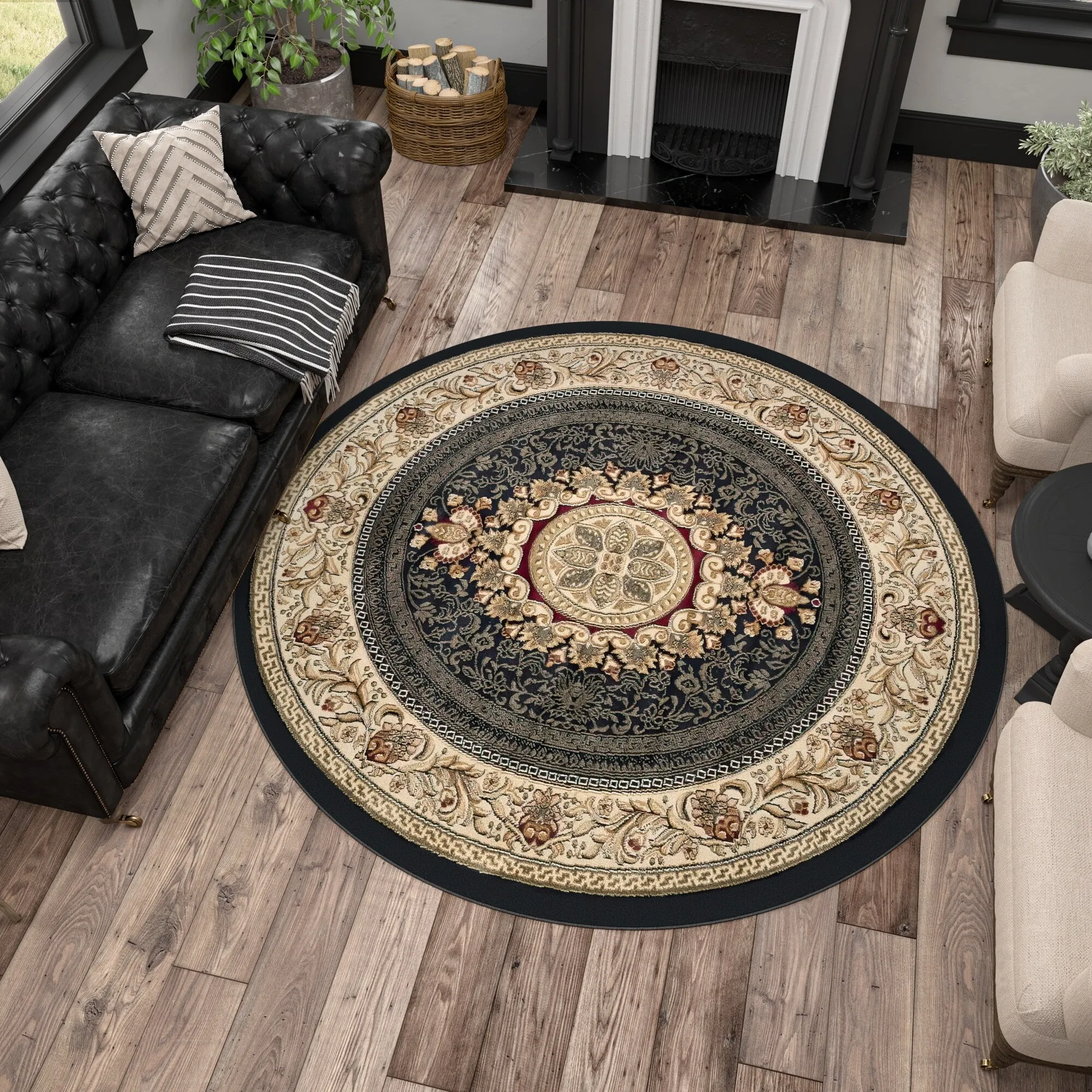 Soho Modern & Contemporary Medallion Indoor Area Rug