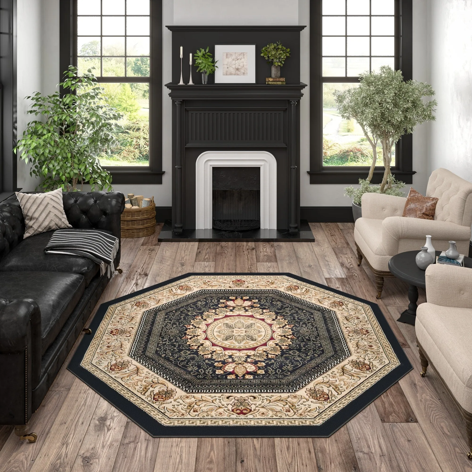 Soho Modern & Contemporary Medallion Indoor Area Rug