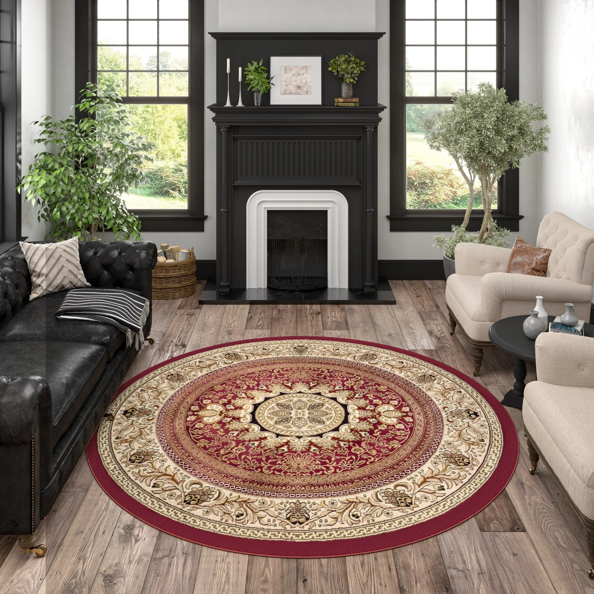 Soho Modern & Contemporary Medallion Indoor Area Rug