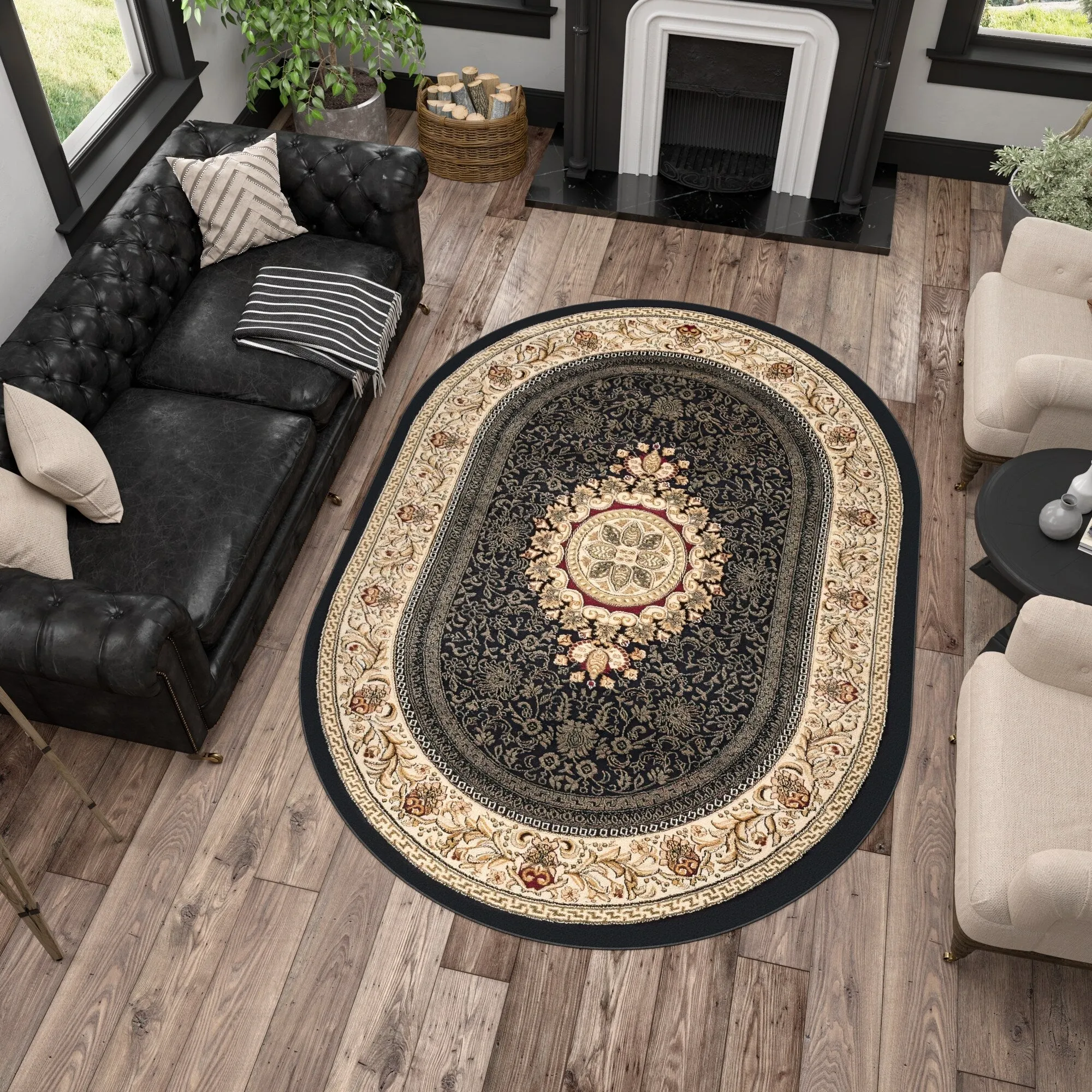Soho Modern & Contemporary Medallion Indoor Area Rug