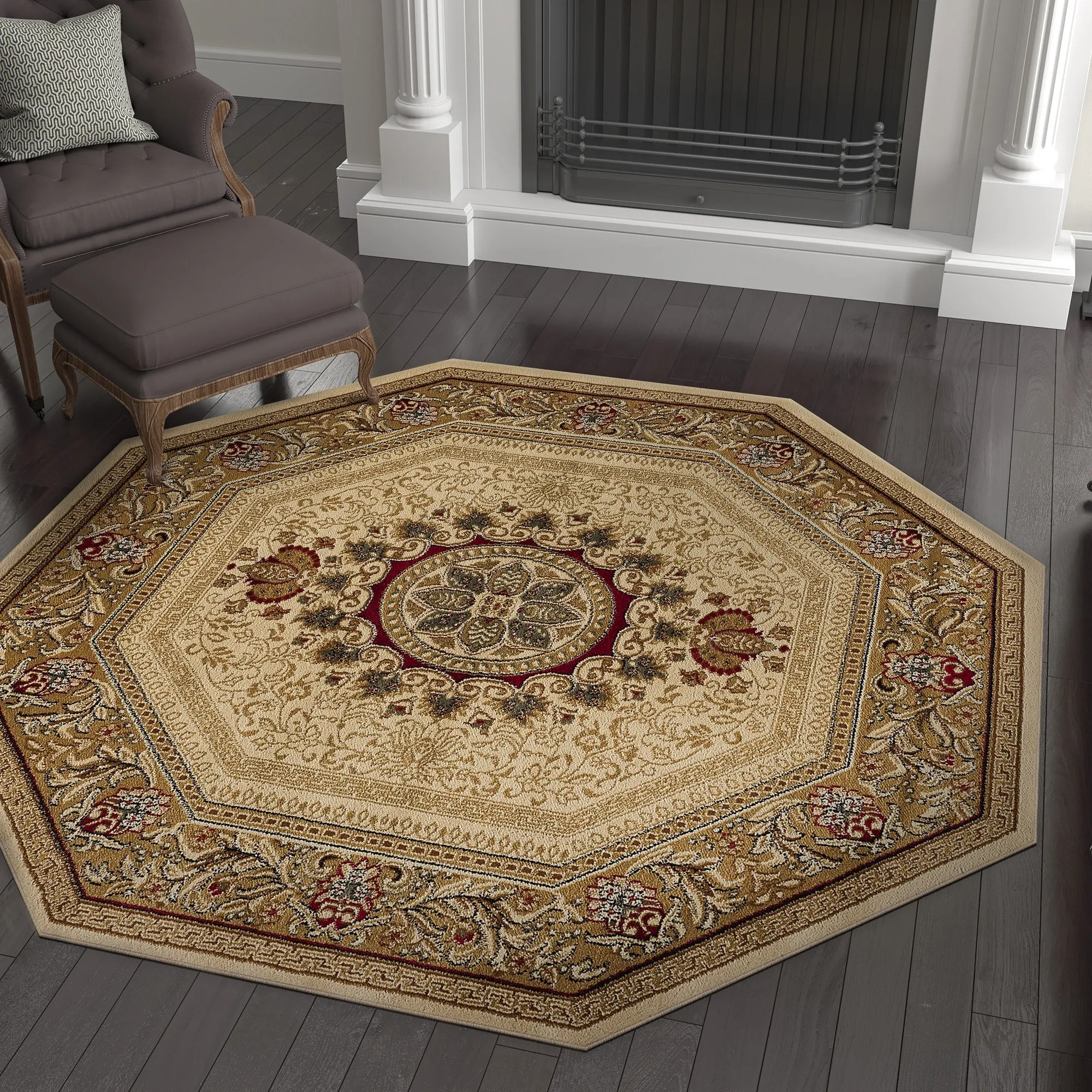 Soho Modern & Contemporary Medallion Indoor Area Rug