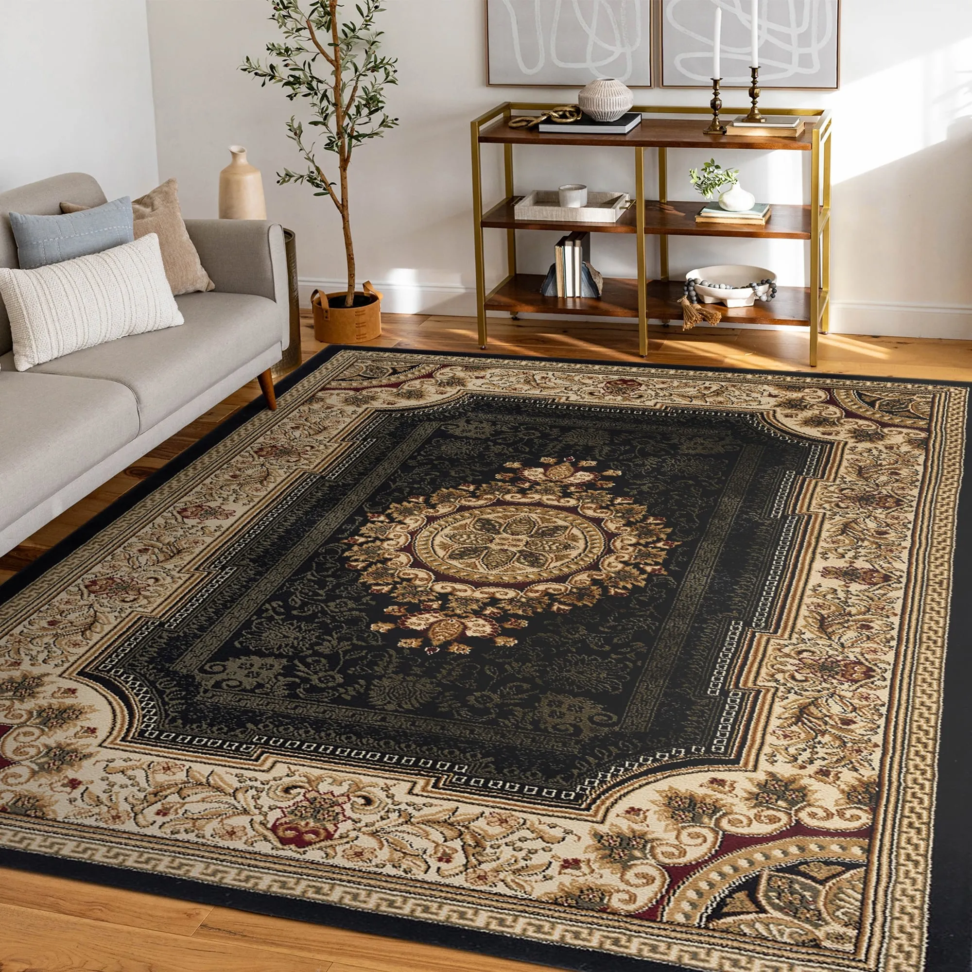Soho Modern & Contemporary Medallion Indoor Area Rug