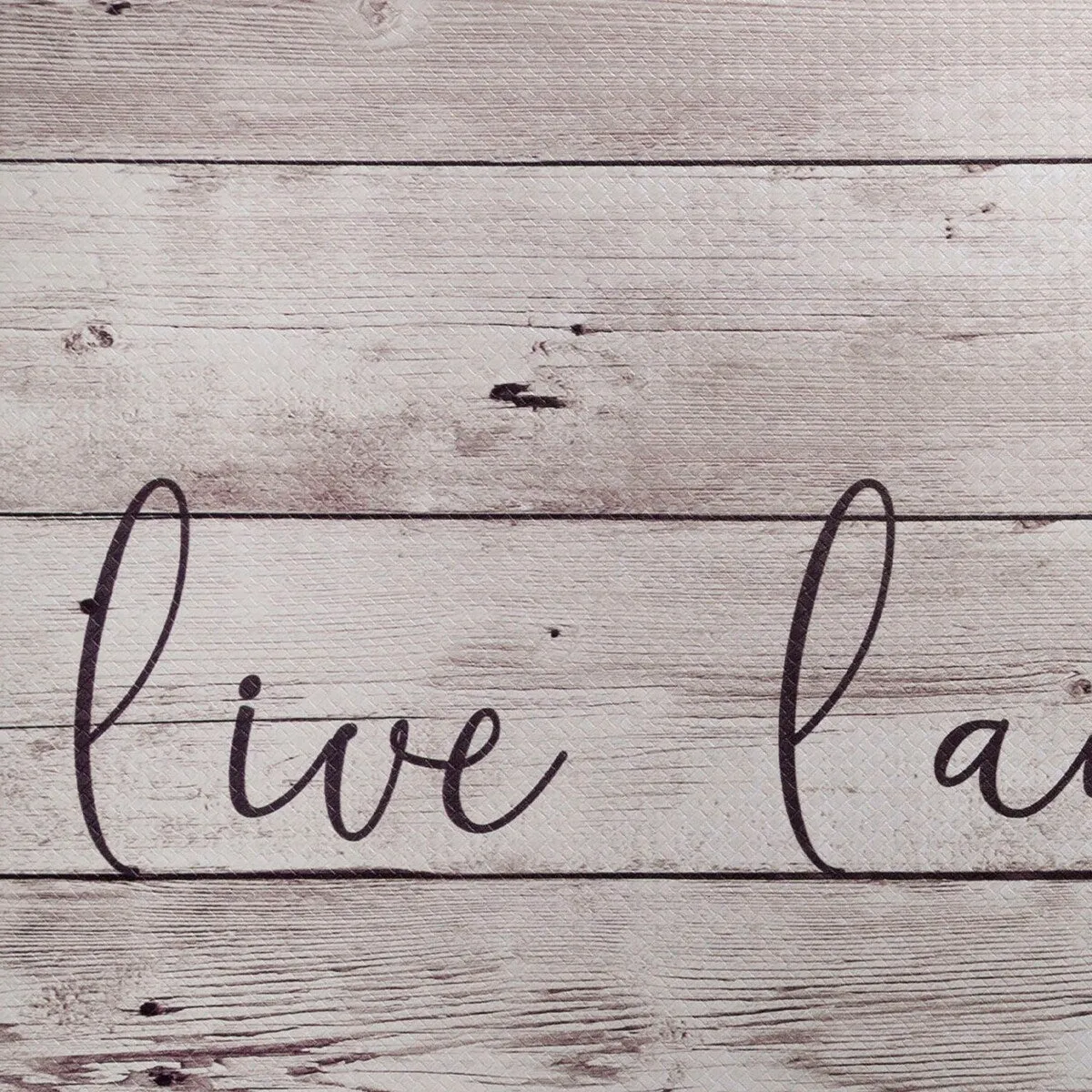 SoHome Cozy Living Live Laugh Love Anti-Fatigue Kitchen Mat. Beige/Brown