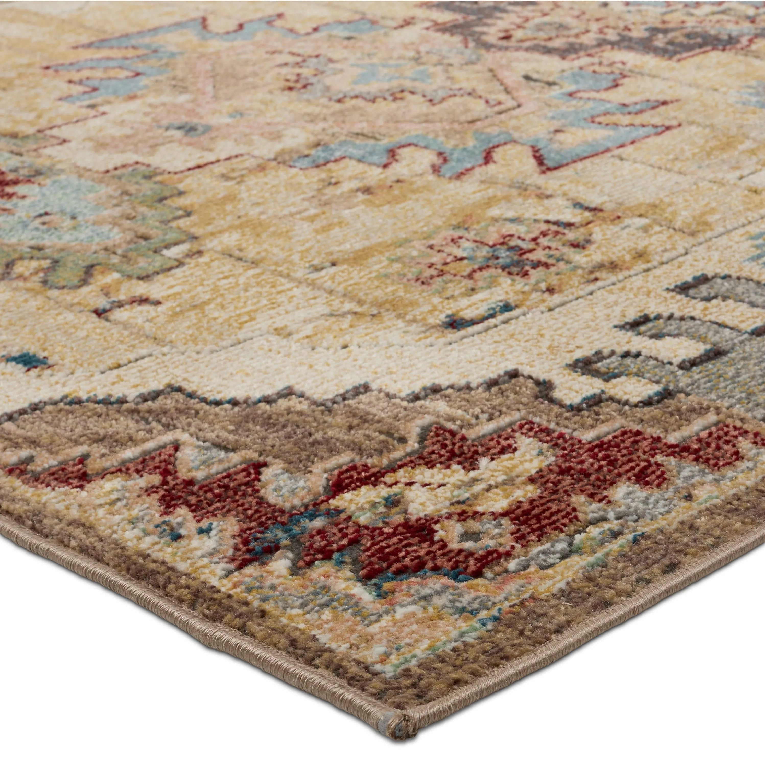 Stentor Medallion Blue/Cream Area Rug