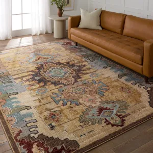 Stentor Medallion Blue/Cream Area Rug