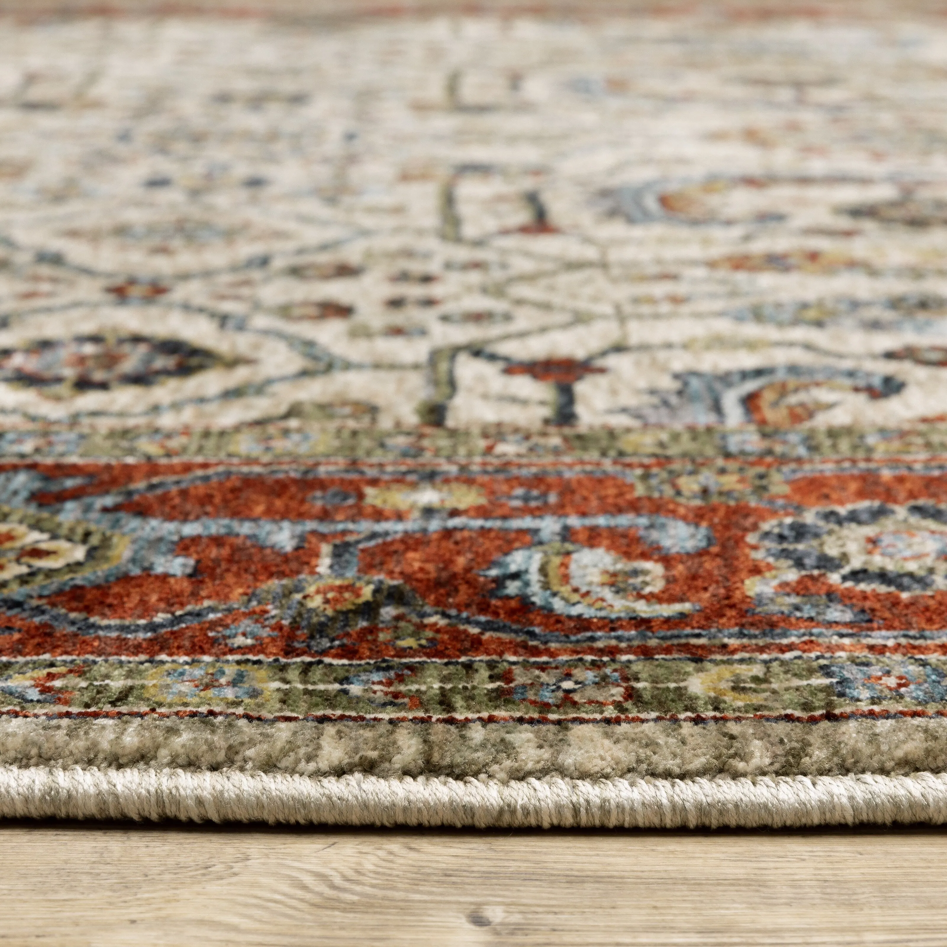 Style Haven Amelie Bordered Persian Ivory/ Red Indoor Area Rug