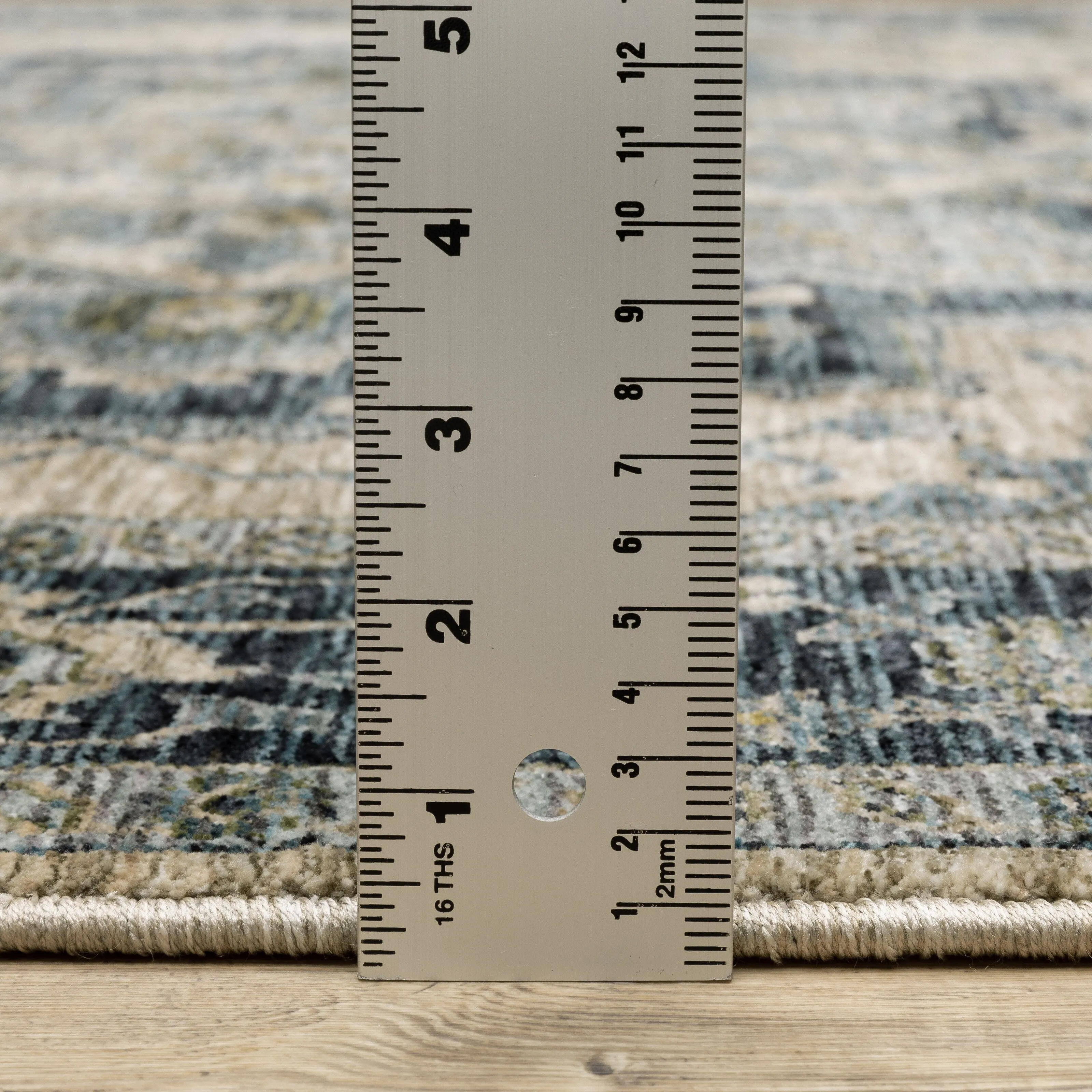 Style Haven Amelie Center Medallion Blue/ Tan Indoor Area Rug
