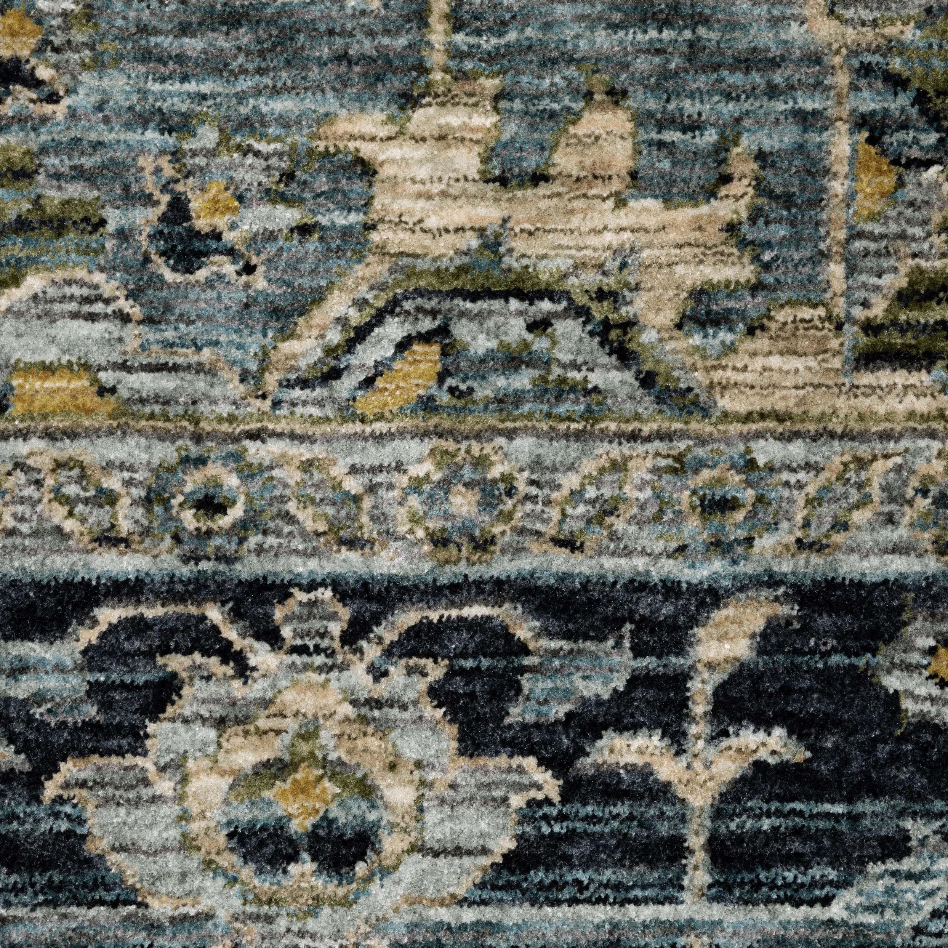 Style Haven Amelie Center Medallion Blue/ Tan Indoor Area Rug