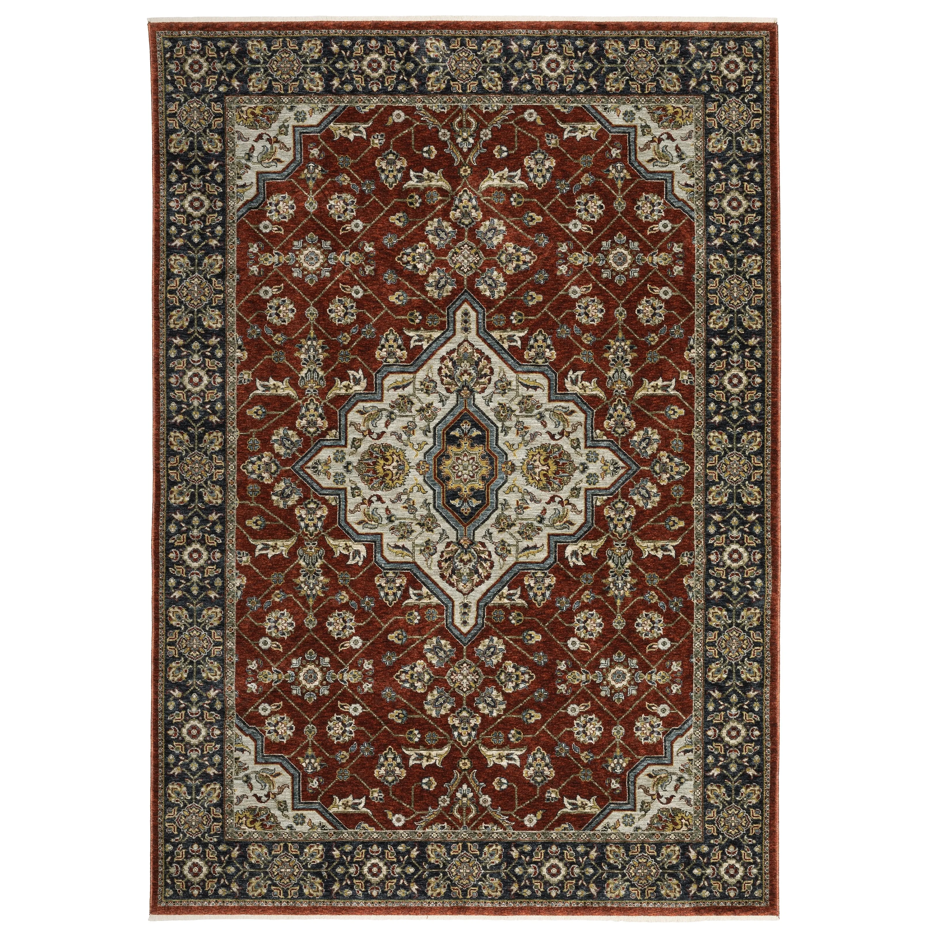 Style Haven Amelie Oriental Medallion Red/ Blue Indoor Area Rug
