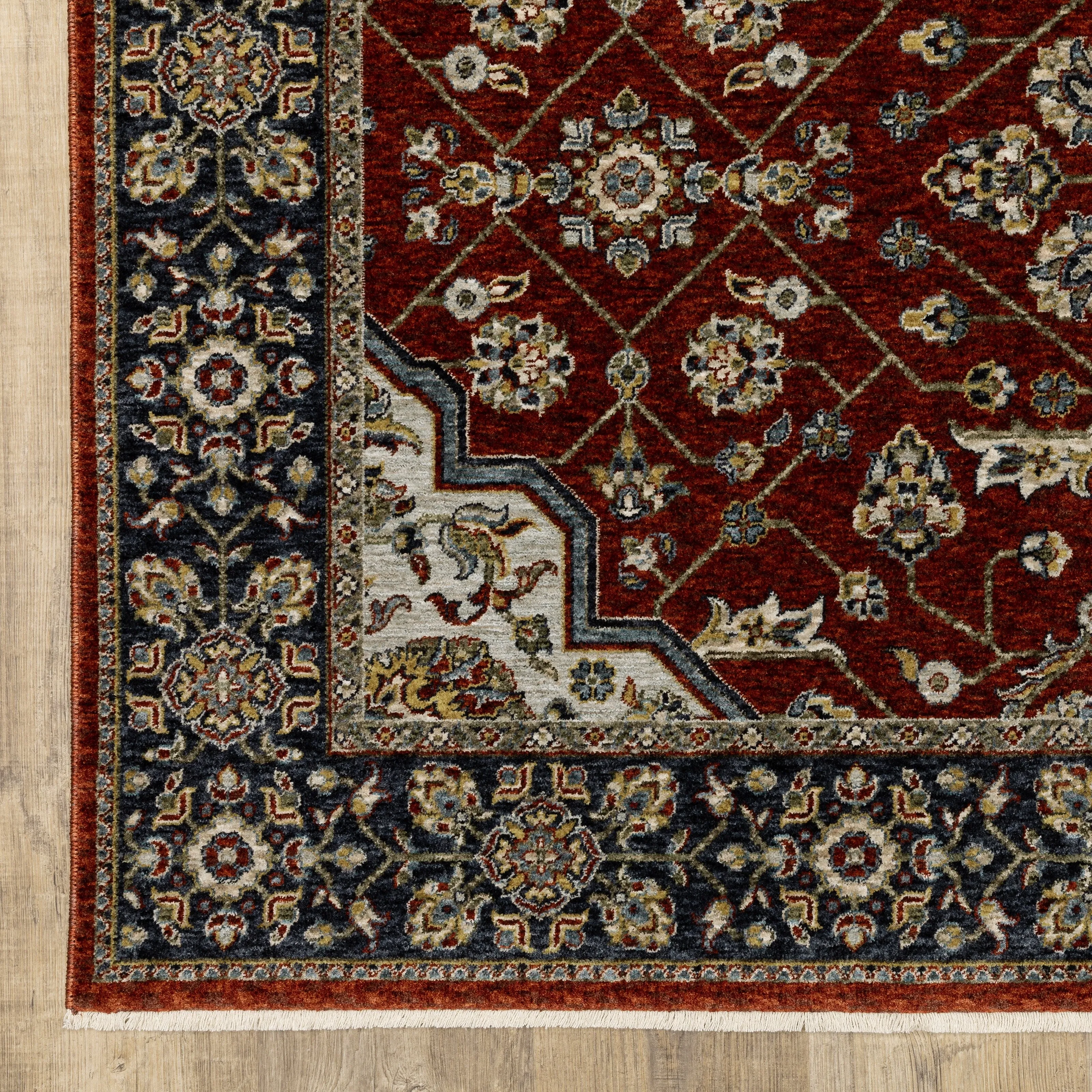 Style Haven Amelie Oriental Medallion Red/ Blue Indoor Area Rug