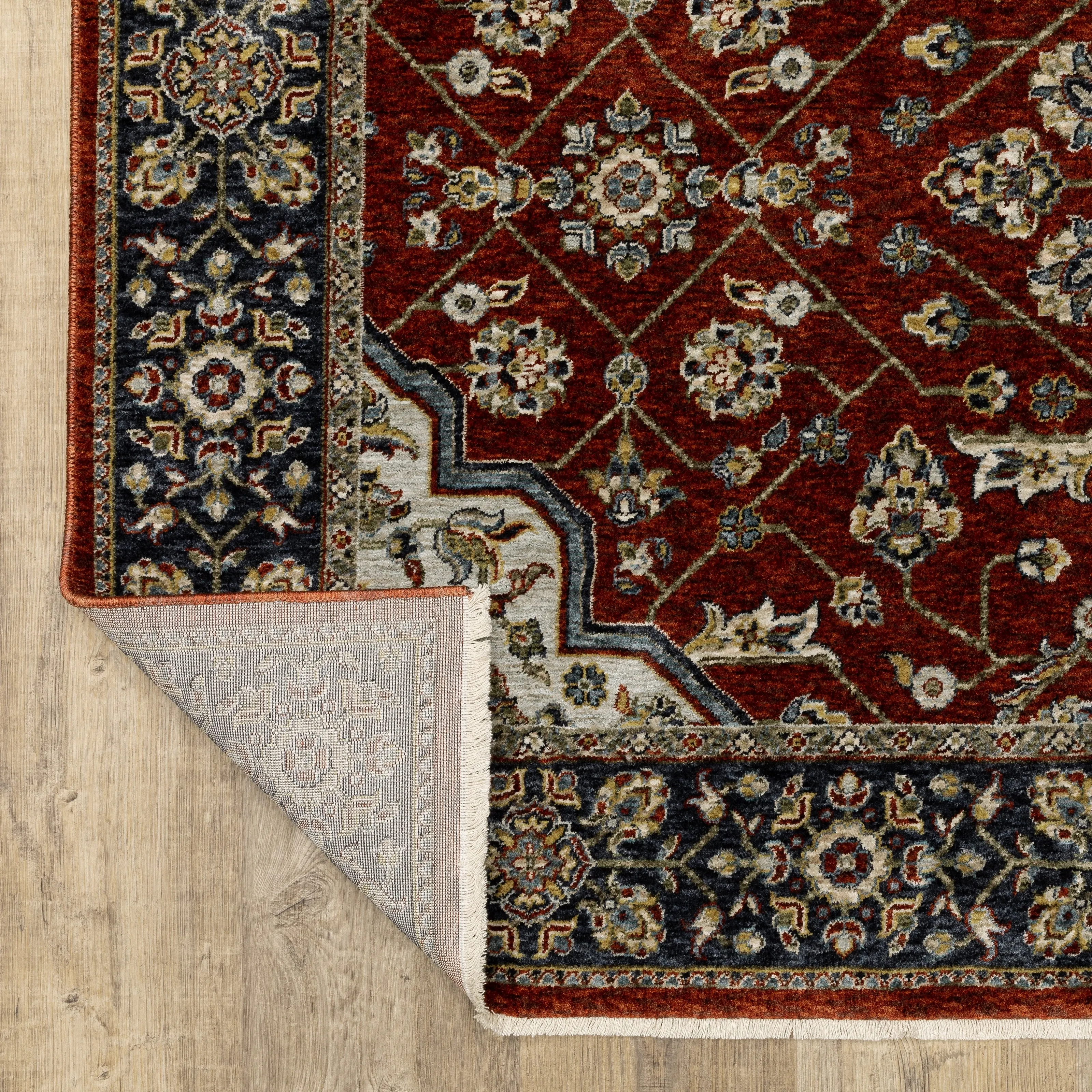 Style Haven Amelie Oriental Medallion Red/ Blue Indoor Area Rug