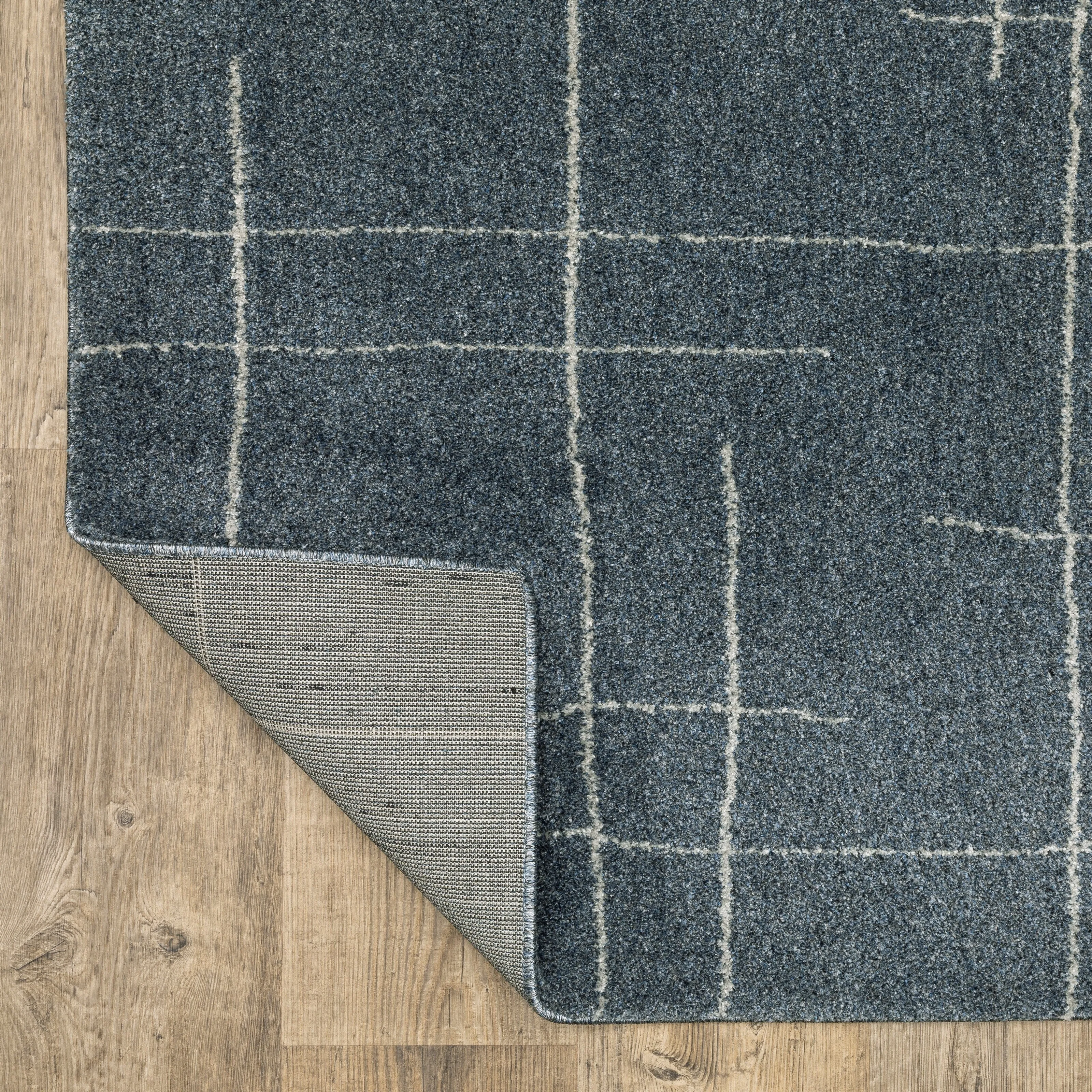 Style Haven Archer Abstract Geometric Blue/ Gray Indoor Area Rug