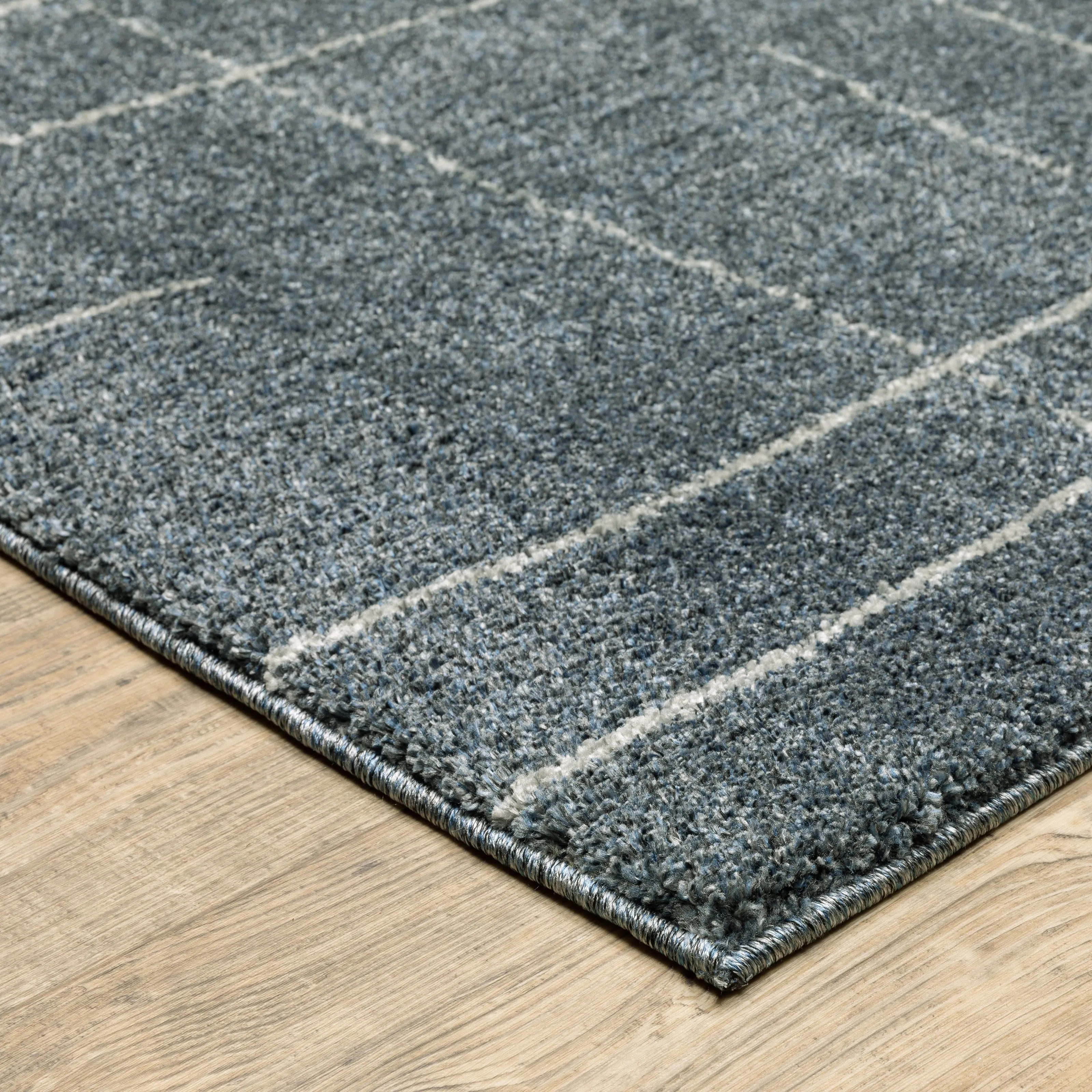 Style Haven Archer Abstract Geometric Blue/ Gray Indoor Area Rug