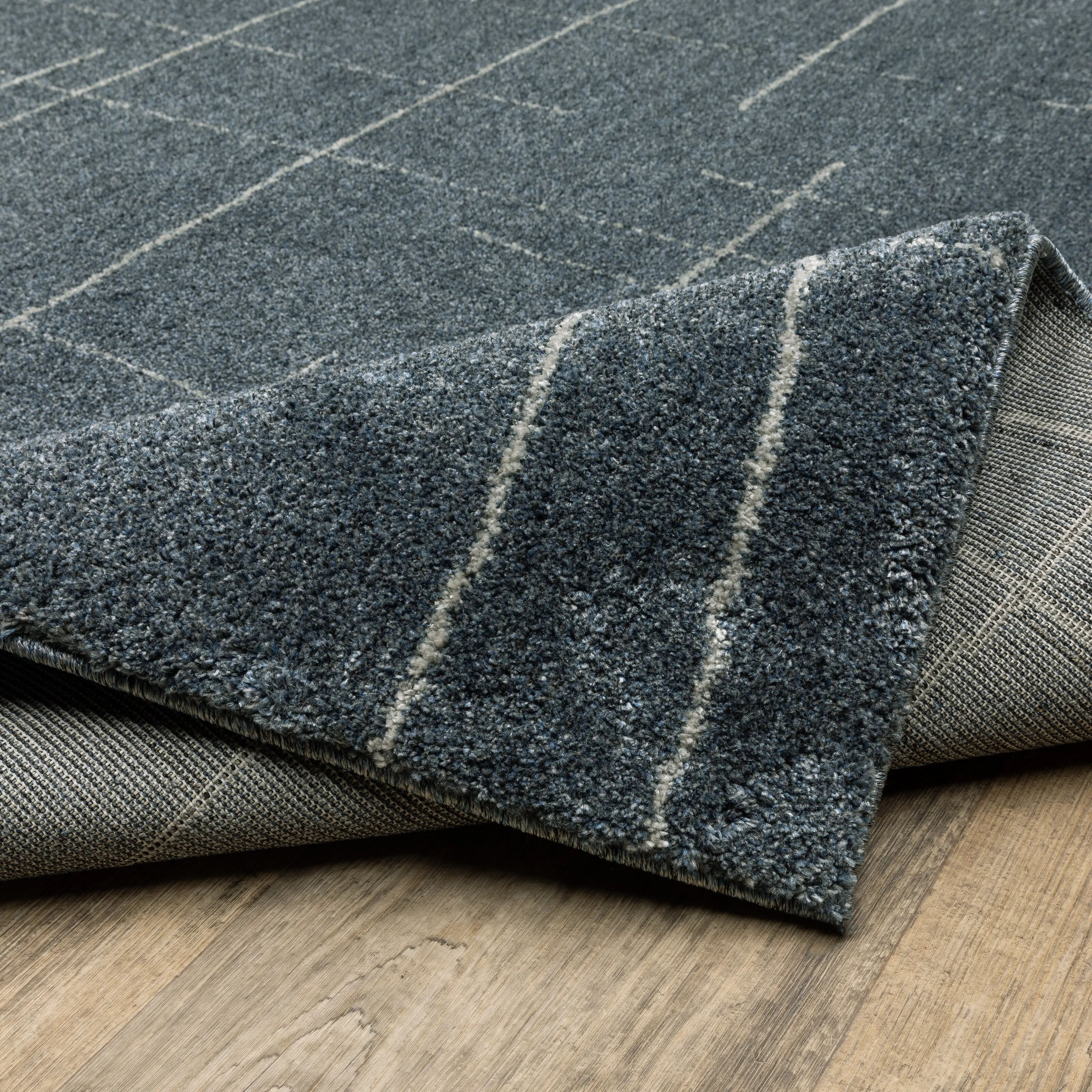 Style Haven Archer Abstract Geometric Blue/ Gray Indoor Area Rug