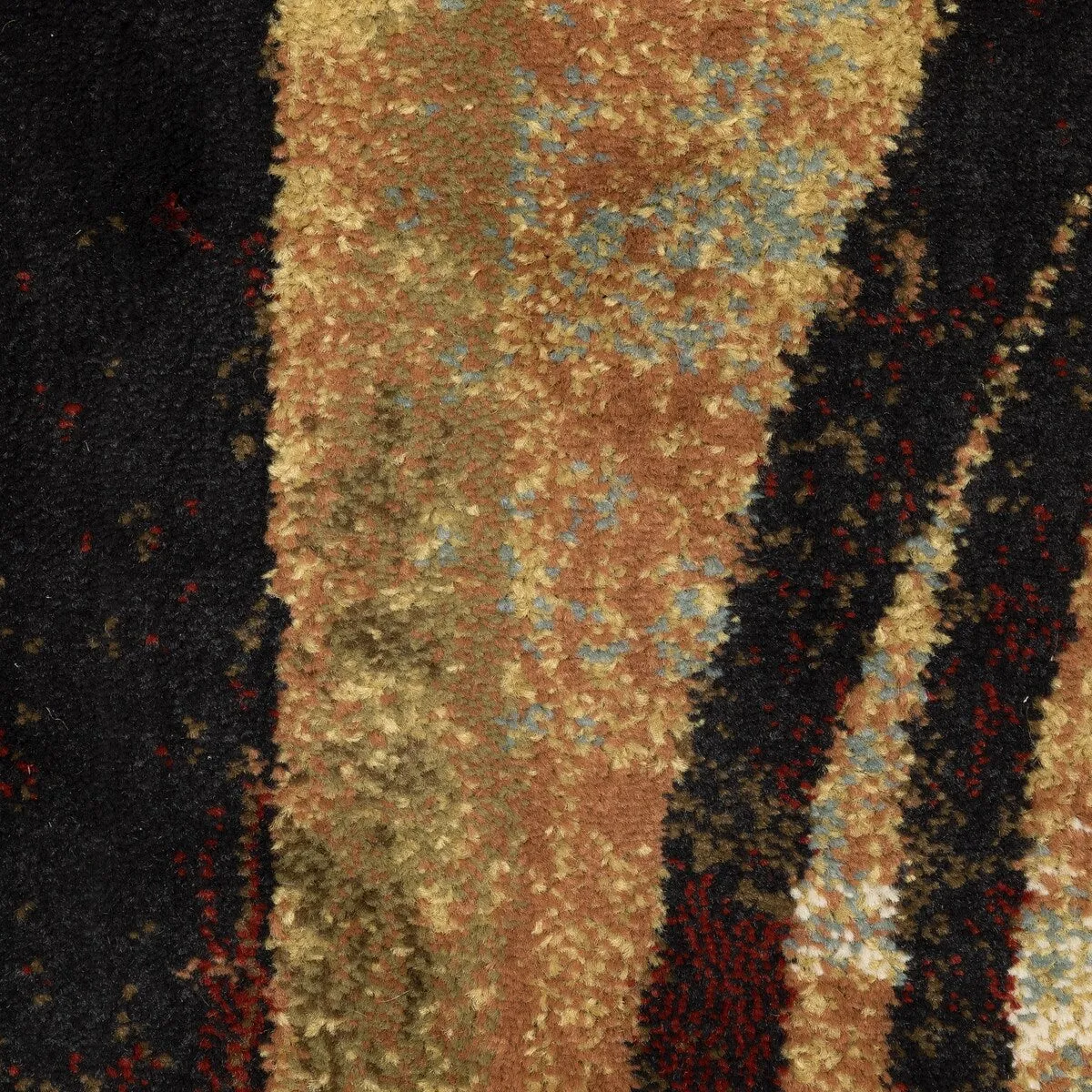 Style Haven Blocks and Rings Brown/ Black Area Rug